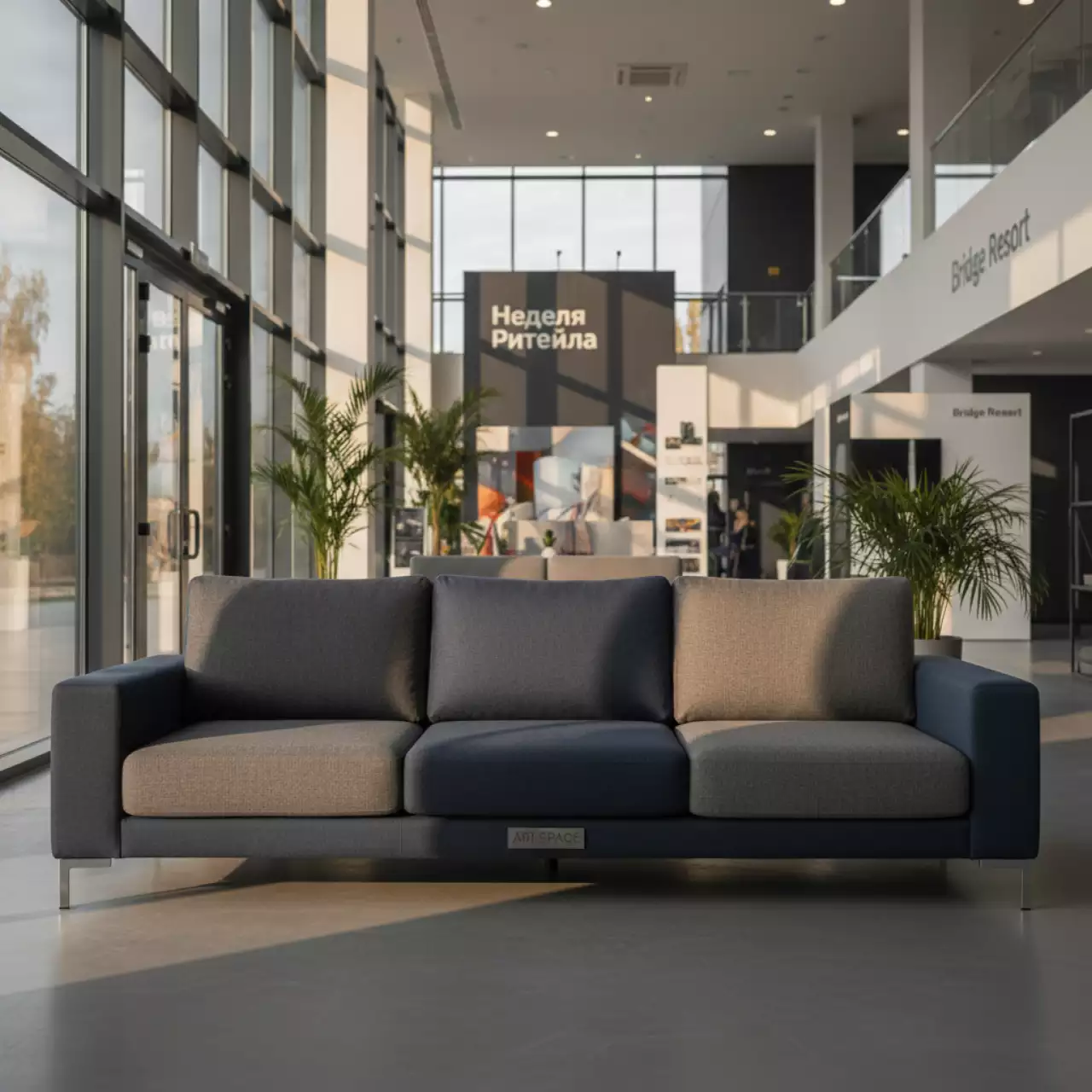 Аренда Модуль трехместный с обивкой Cosmo в Bridge Resort — ART SPACE