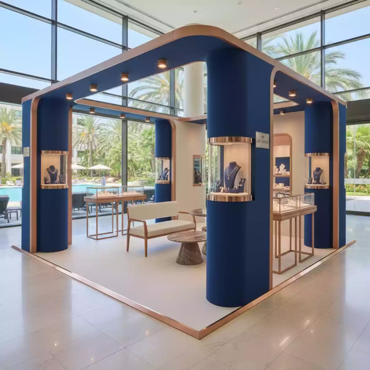 Аренда Модуль выставочный для Московского ювелирного завода в Novotel Resort — ART SPACE