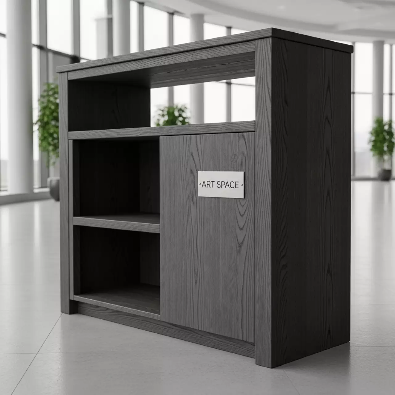 Аренда Модуль Welcome деревянный левый в МФК «Горный» — ART SPACE