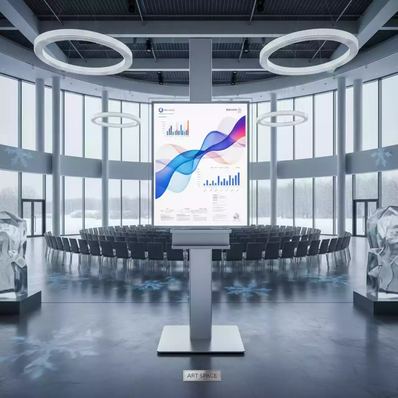 Аренда Мольберт белый в Сириус Арене — ART SPACE