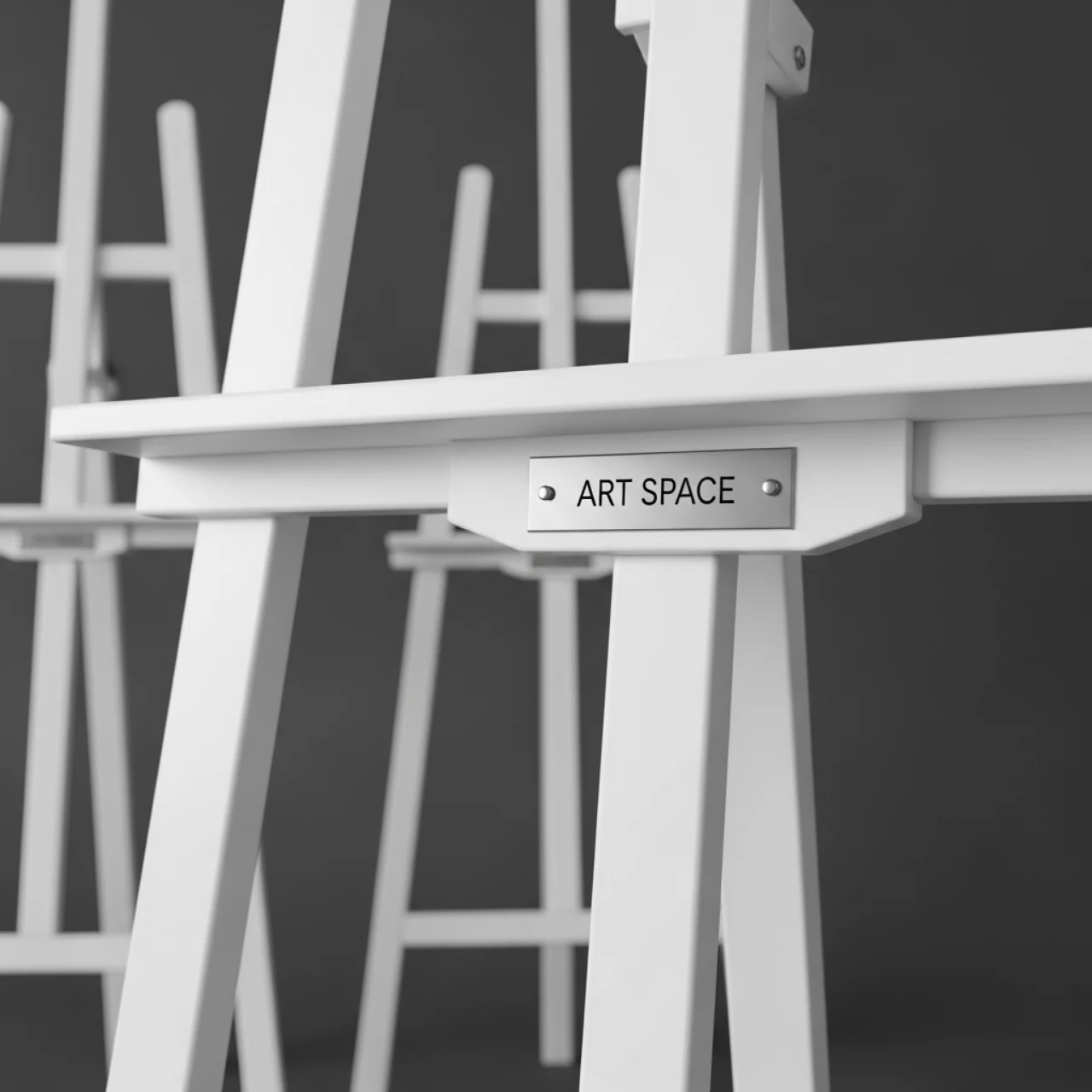 Аренда Мольберты белые на курорте «Газпром» (Альпика) — ART SPACE