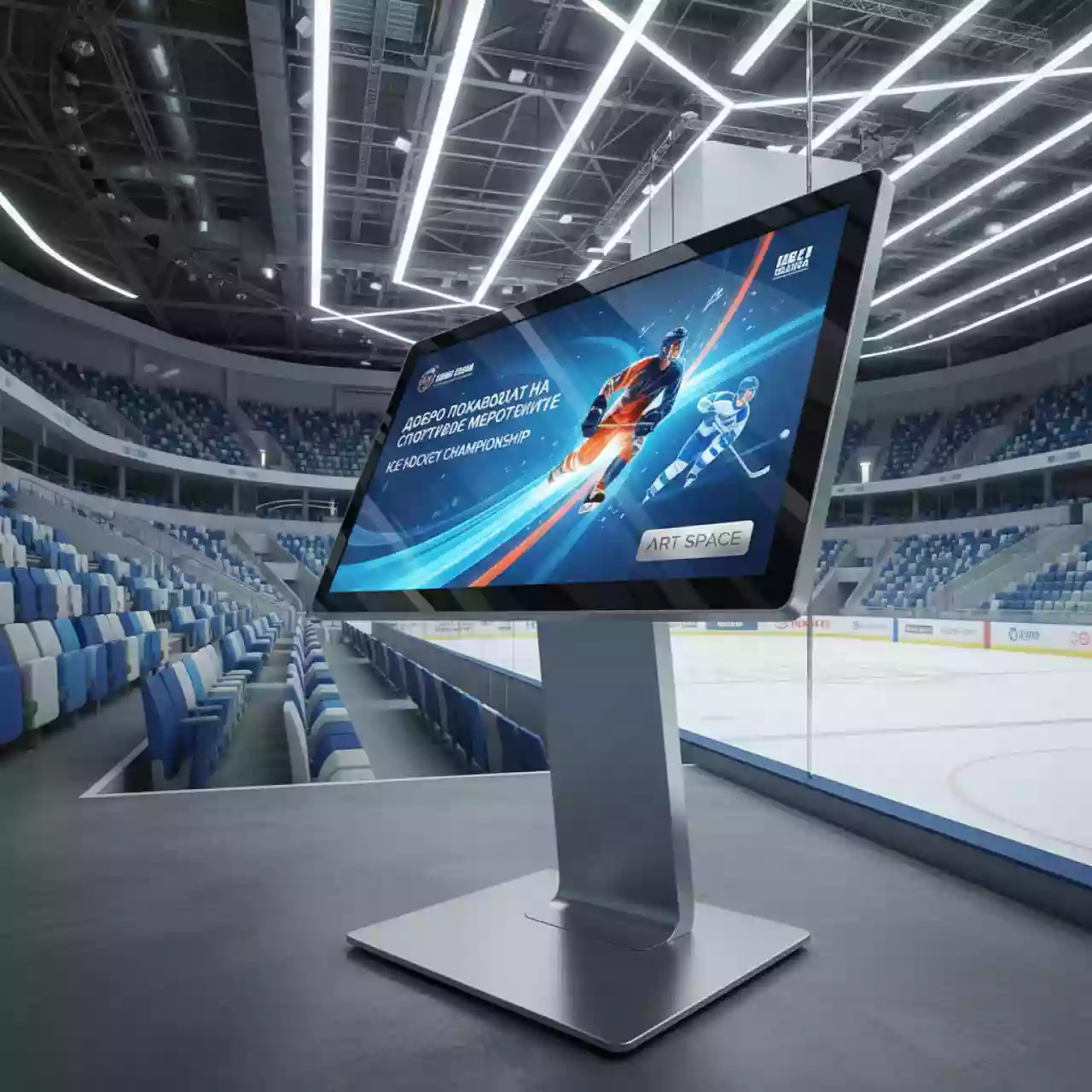 Аренда Монитор 22” сенсорный широкоформатный интерактивный Iiyama T2234MSC B3X в ледовой арене «Шайба» — ART SPACE