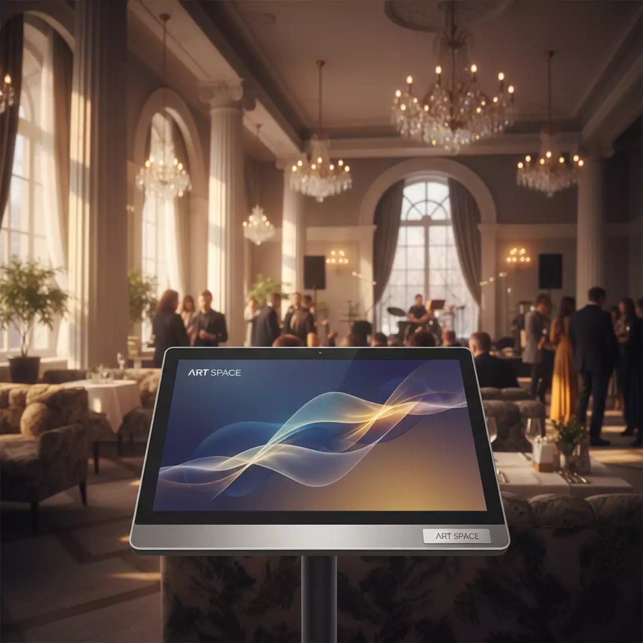 Аренда Монитор интерактивный сенсорный широкоформатный 22” Iiyama T2234AS B1 в ресторане «Плакучая Ива» — ART SPACE