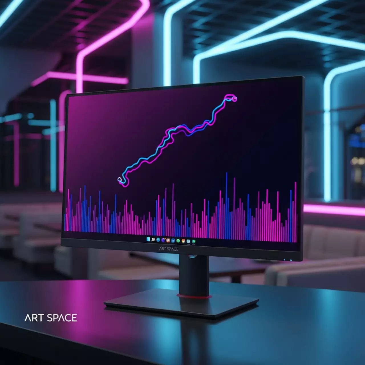 Аренда Монитор Philips 243V5QHABA черный 23,6 в ресторане «Баран-Рапан» — ART SPACE