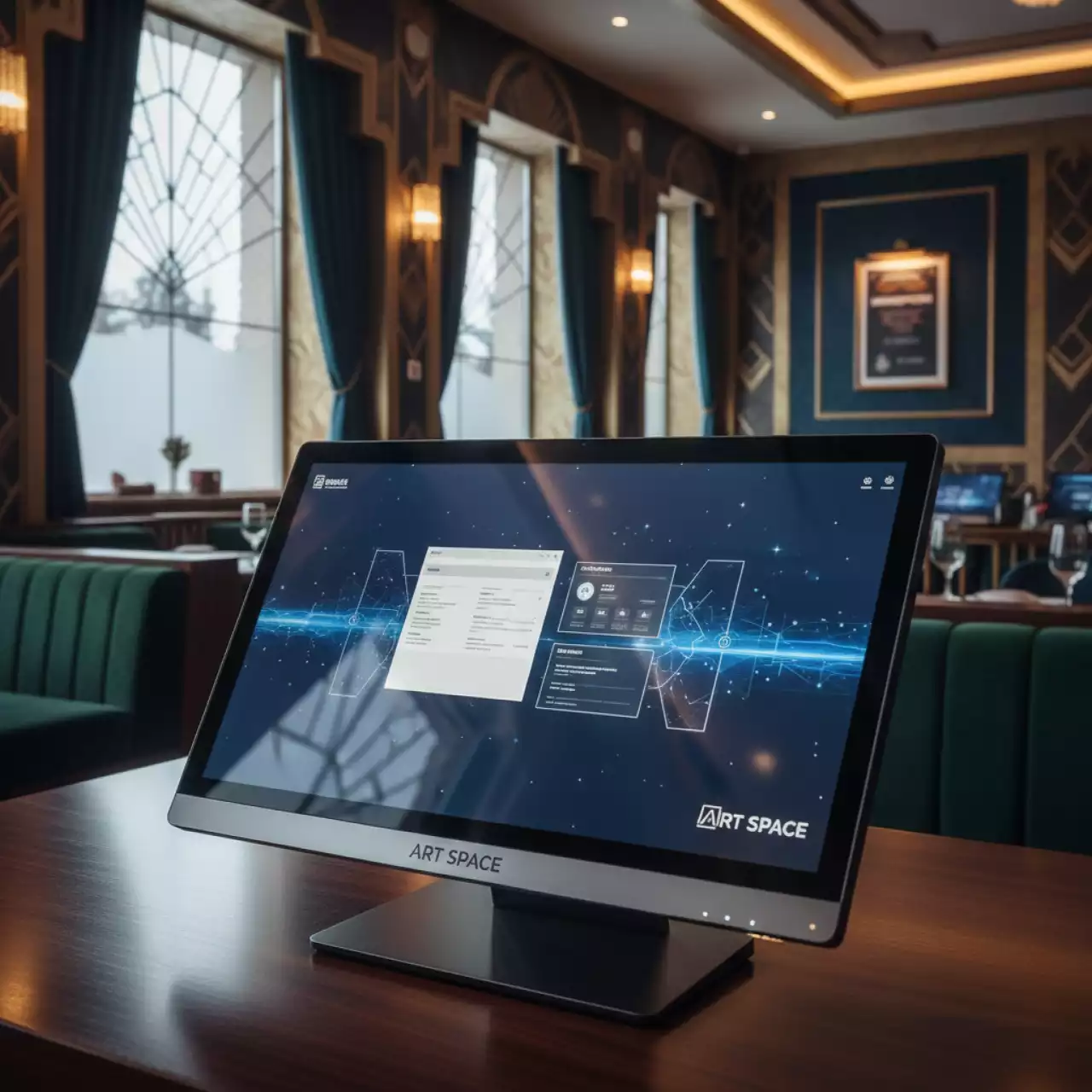 Аренда Монитор сенсорный настольный 17 дюймов Iiyama T1721MSC B1 в ресторане «Магеллан» — ART SPACE