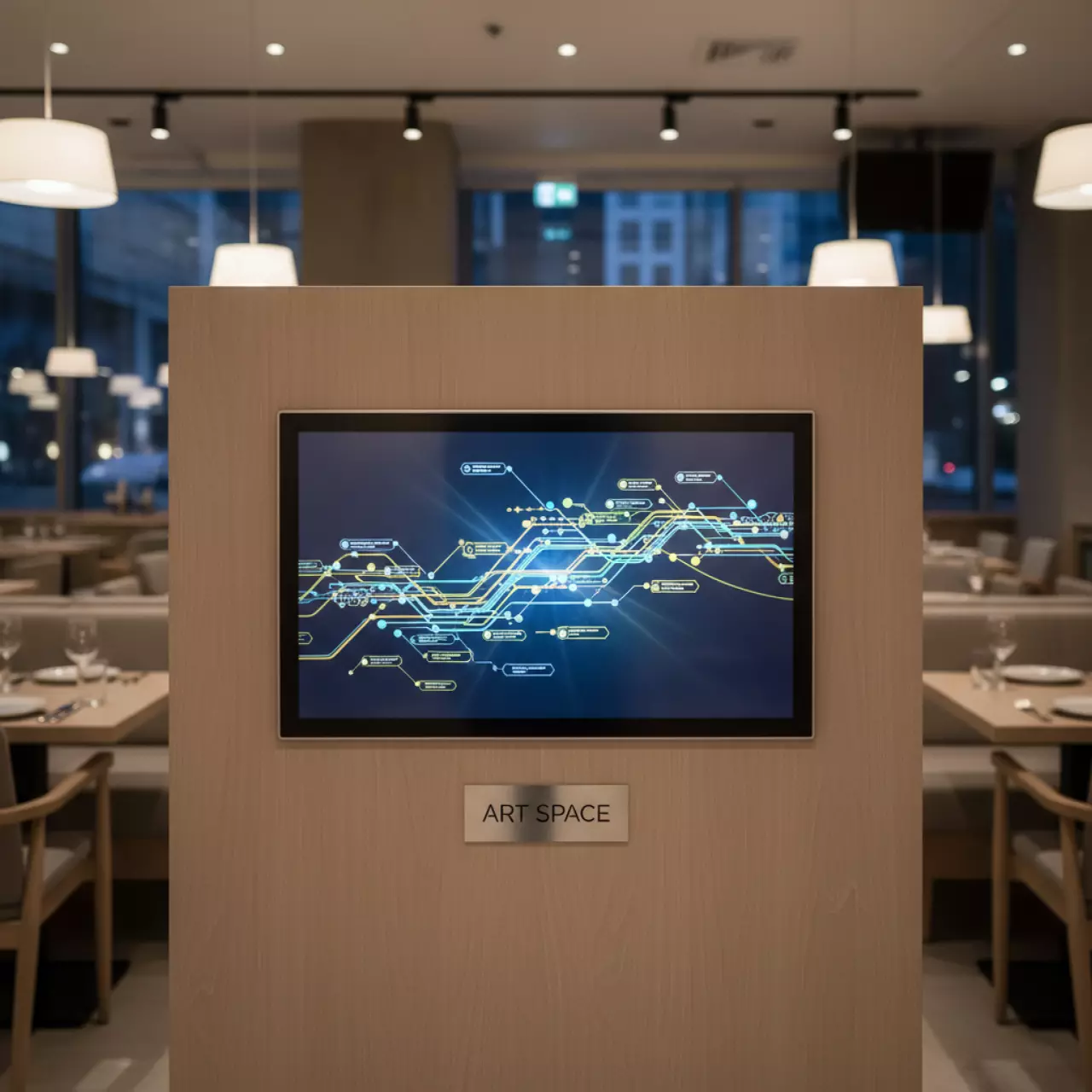 Аренда Монитор встраиваемый сенсорный TG24IRR в ресторане «Сыроварня» — ART SPACE