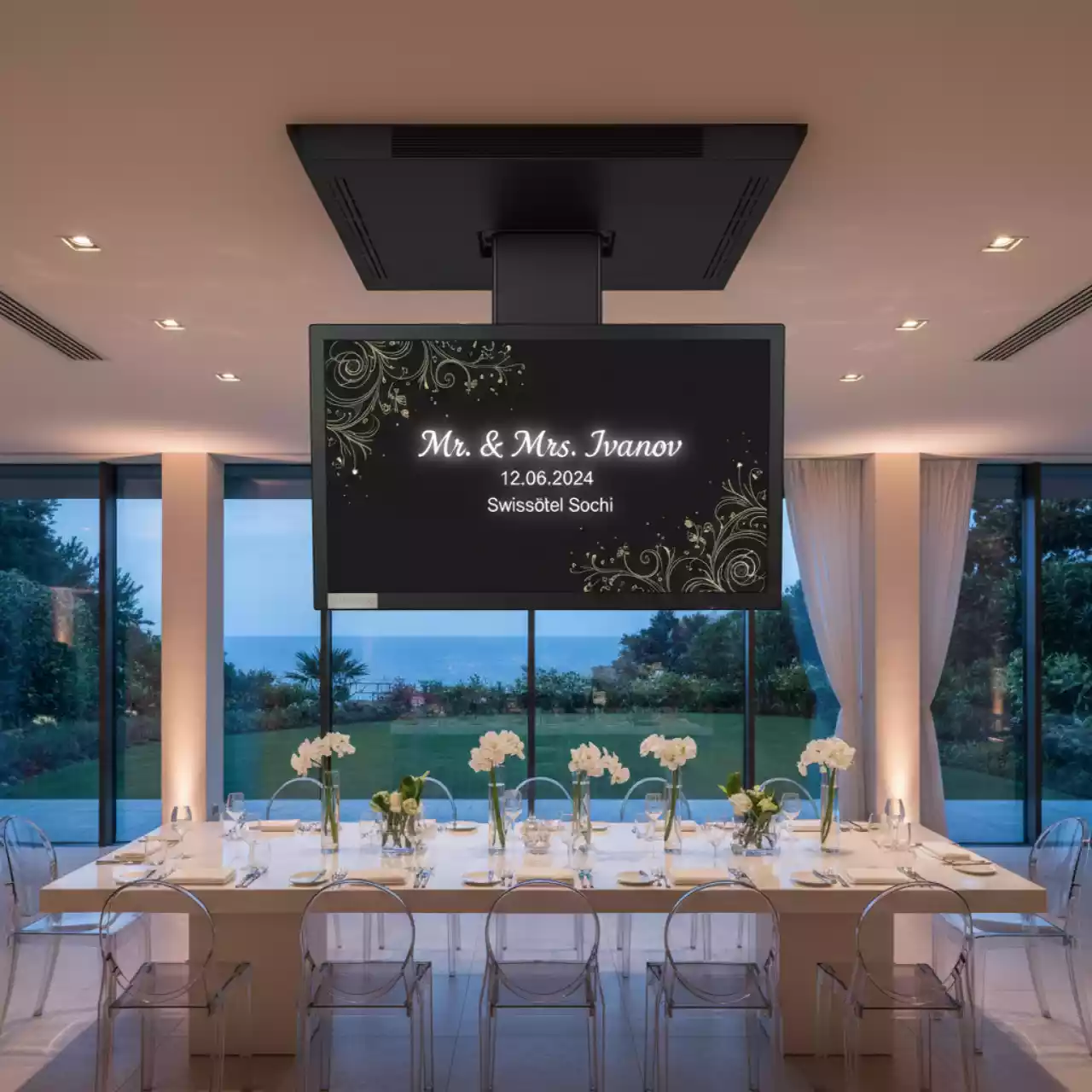 Аренда Монитор выдвижной моторизированный Wize Pro WR 15GF black в Swissôtel Resort Sochi Kamelia — ART SPACE