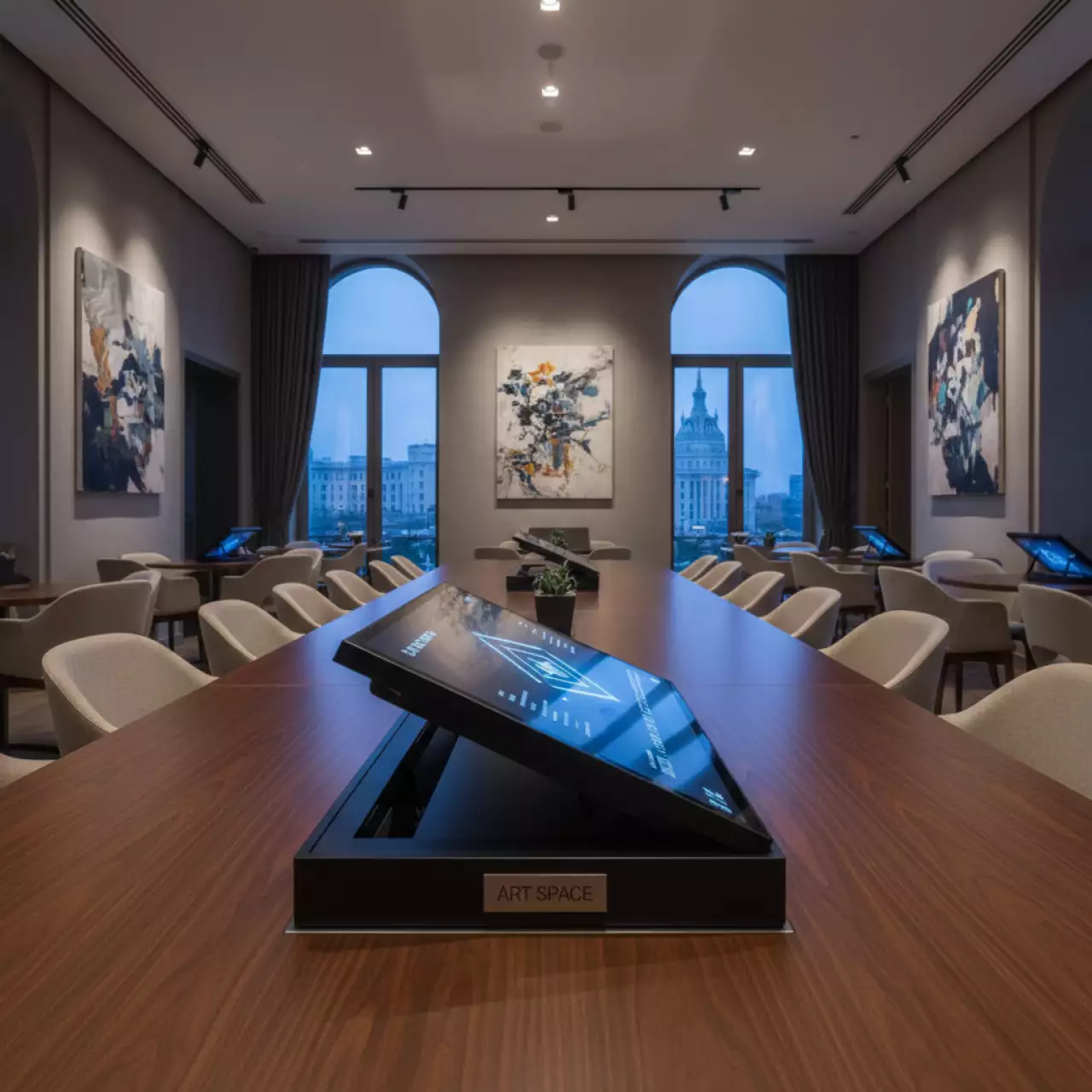 Аренда Монитор выдвижной моторизированный Wize Pro WR 15GF Touch black в ресторане «Brunello» — ART SPACE