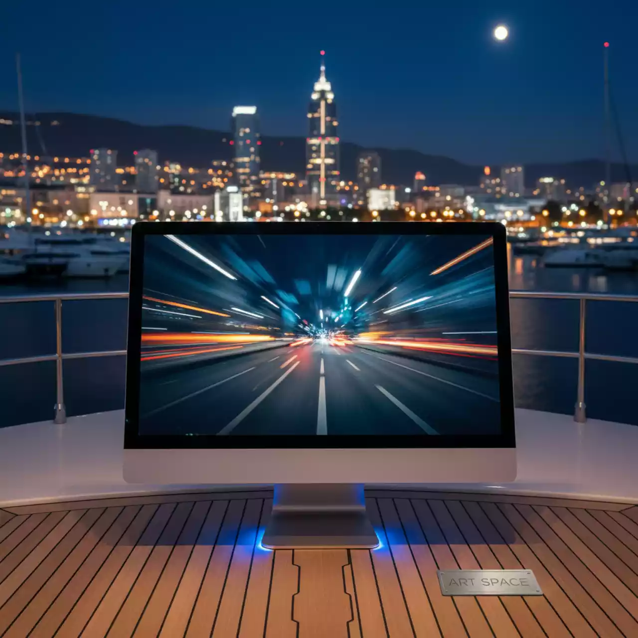 Аренда Моноблок Ancomp 270Q XP TO2 27 на VIP-яхте (Имеретинский порт) — ART SPACE