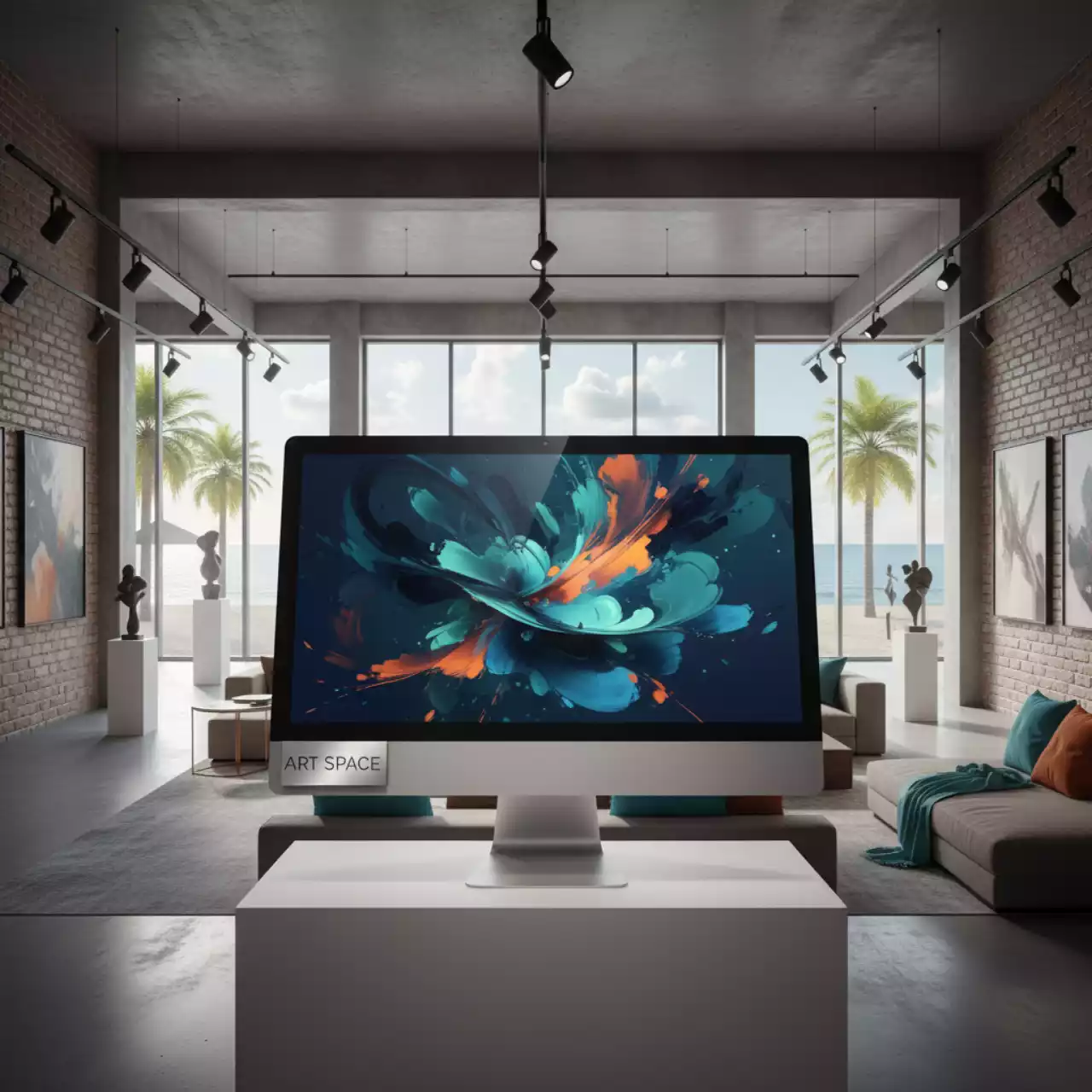 Аренда Моноблок Тесла P24WP i5 16GB SSD 500GB 23,8 FullHD на пляже «Ривьера» — ART SPACE