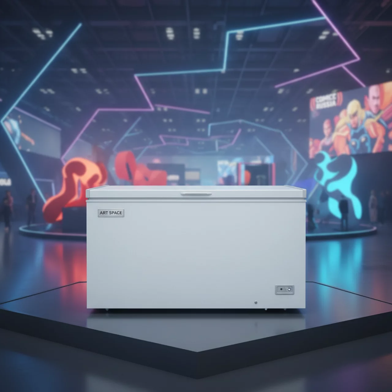 Аренда Морозильный ларь Haier HCE 143R на арене «Фишт» — ART SPACE