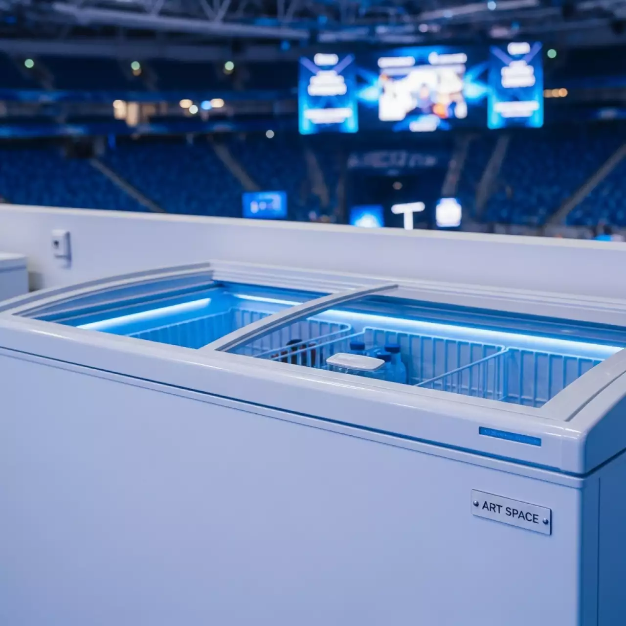 Аренда Морозильный ларь СНЕЖ на арене «Фишт» — ART SPACE