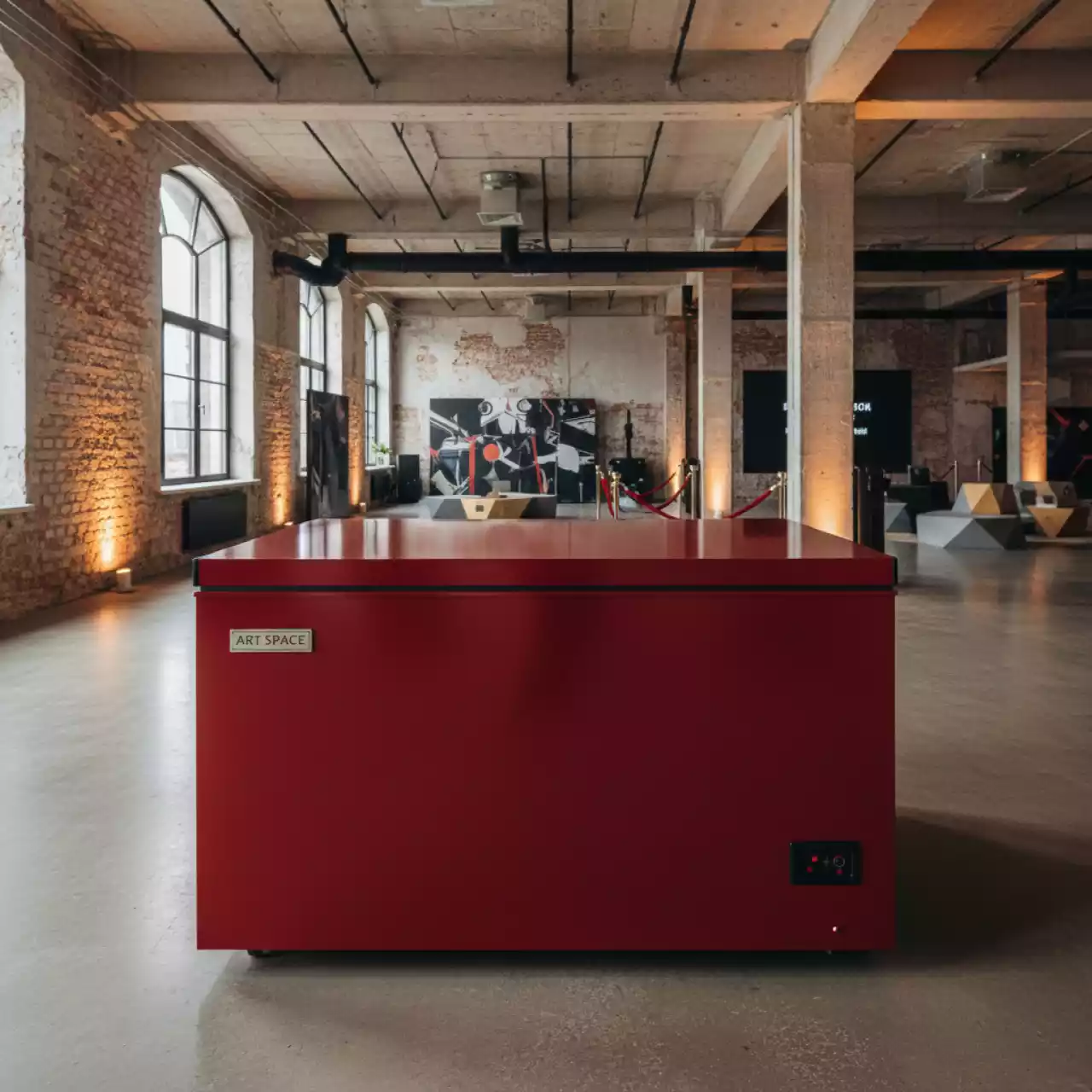 Аренда Морозилка ларь большая красная 600 л в отеле Radisson Lazurnaya — ART SPACE