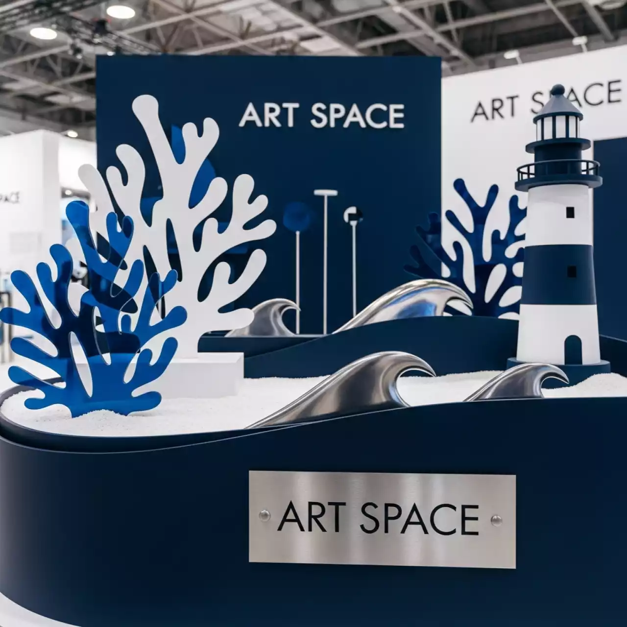 Аренда Морская бутафория для оформления стенда Arenda Decora в ОКЦ «Галактика» — ART SPACE