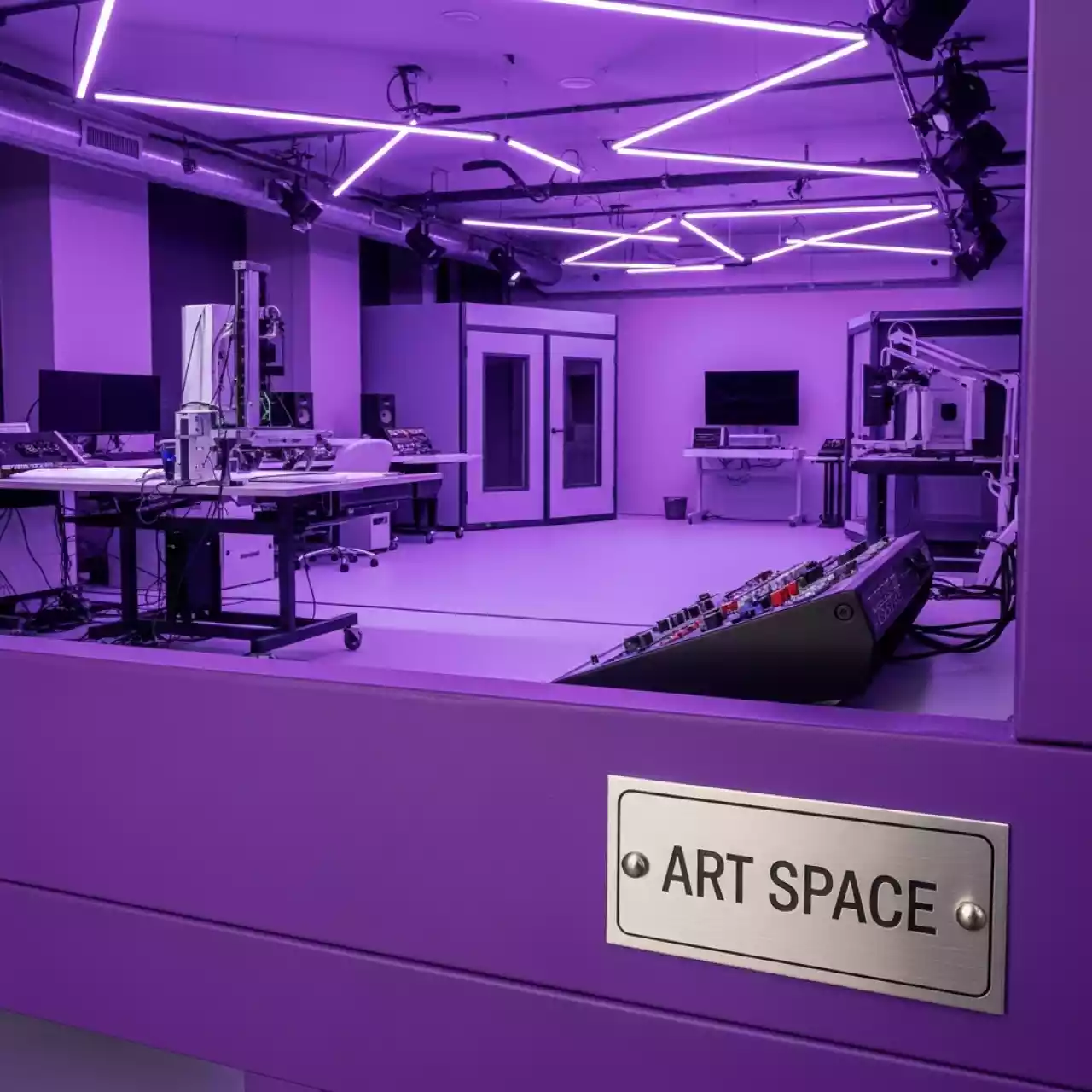 Аренда Мультстудия сиреневая для кукольной анимации проф версия в ресторане «D.O.M» — ART SPACE