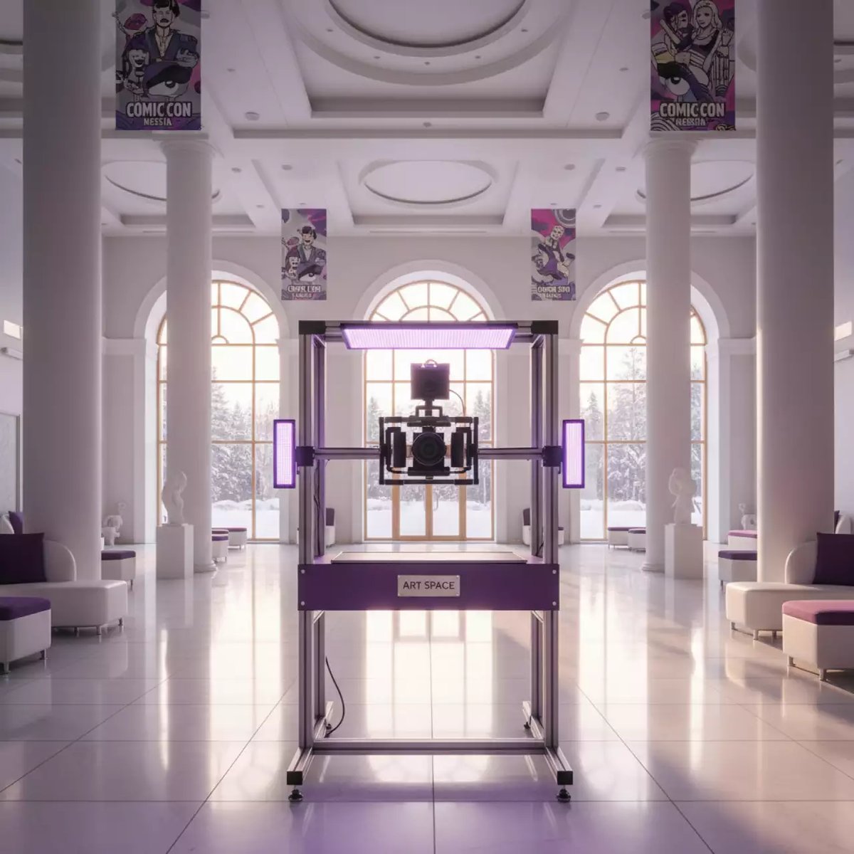 Аренда Мультстудия сиреневая комплект Оптимальный в гранд-отеле «Жемчужина» — ART SPACE