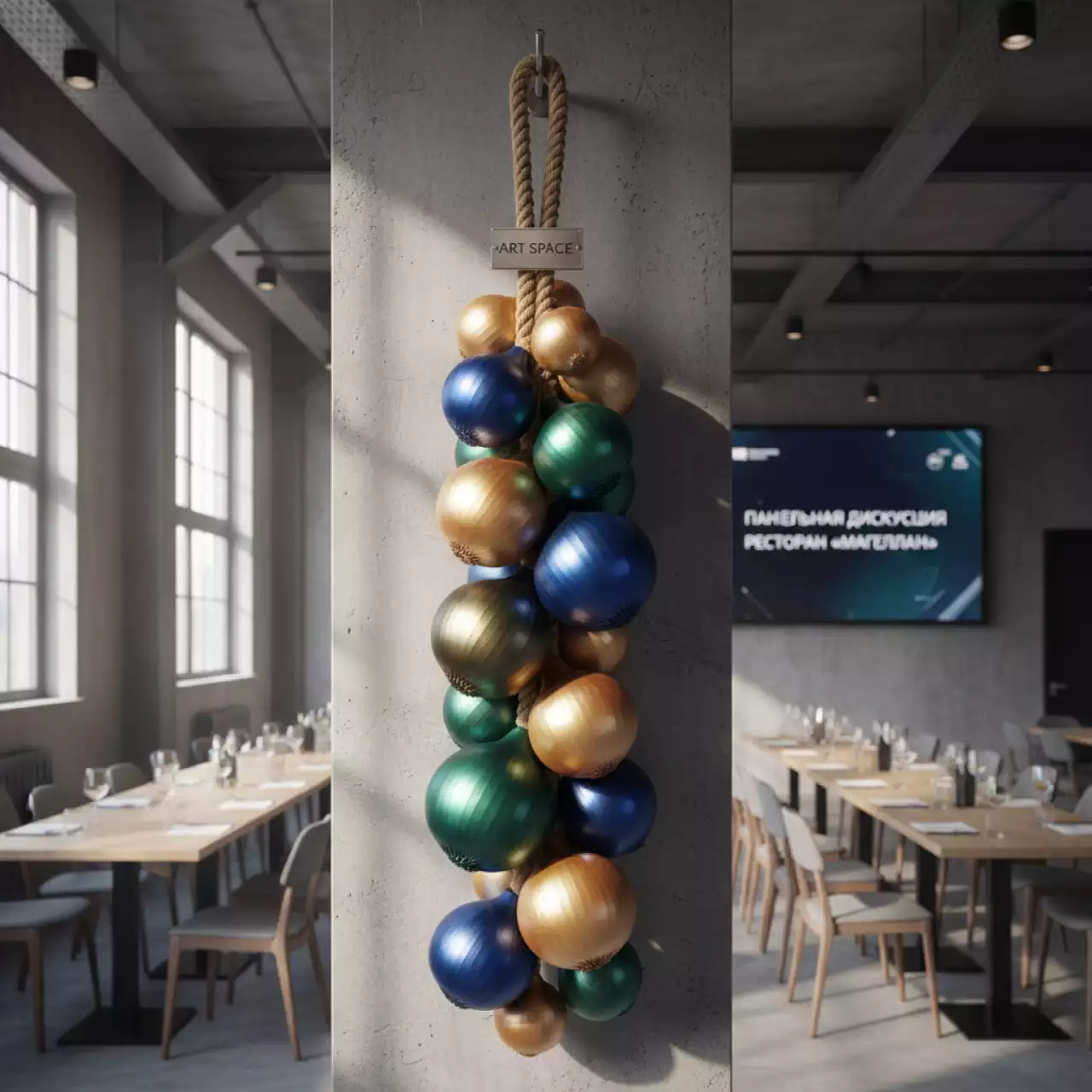 Аренда Муляж вязанки лука в ресторане «Магеллан» — ART SPACE