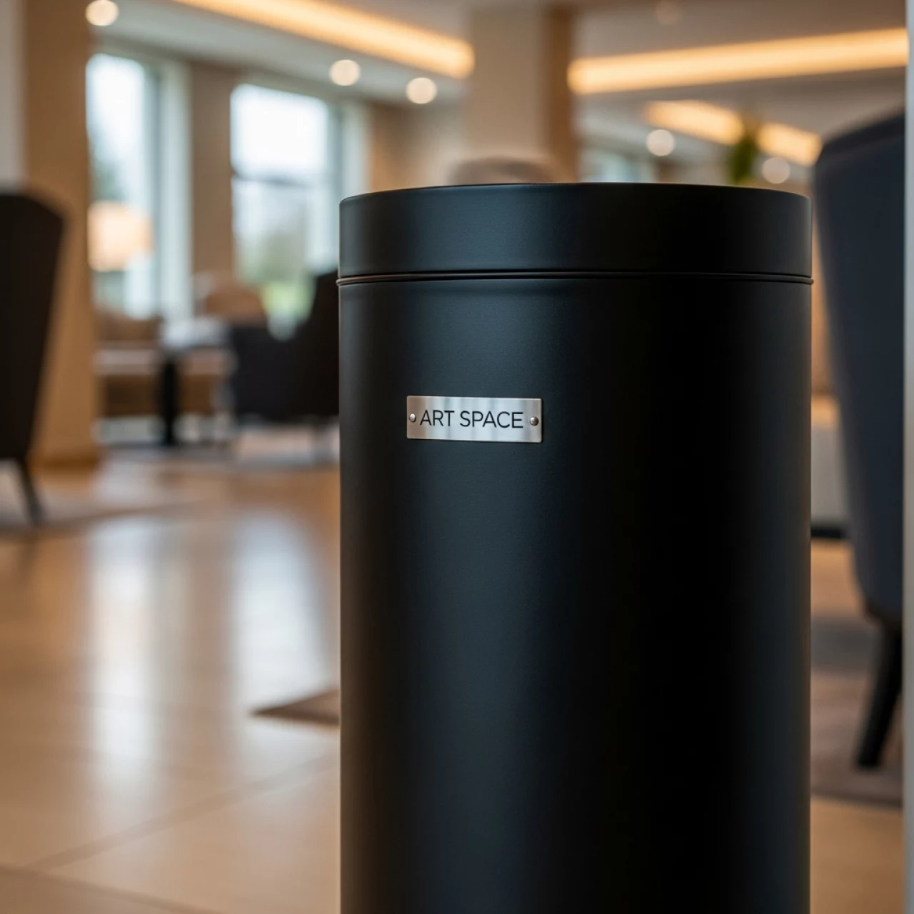 Аренда Мусорное ведро черное D 18 см H 28 см 9 л в Sport Inn Hotel & Wellness — ART SPACE