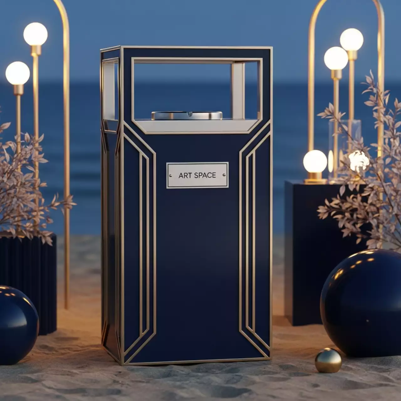 Аренда Мусорные баки пепельницы на пляже «Ривьера» — ART SPACE