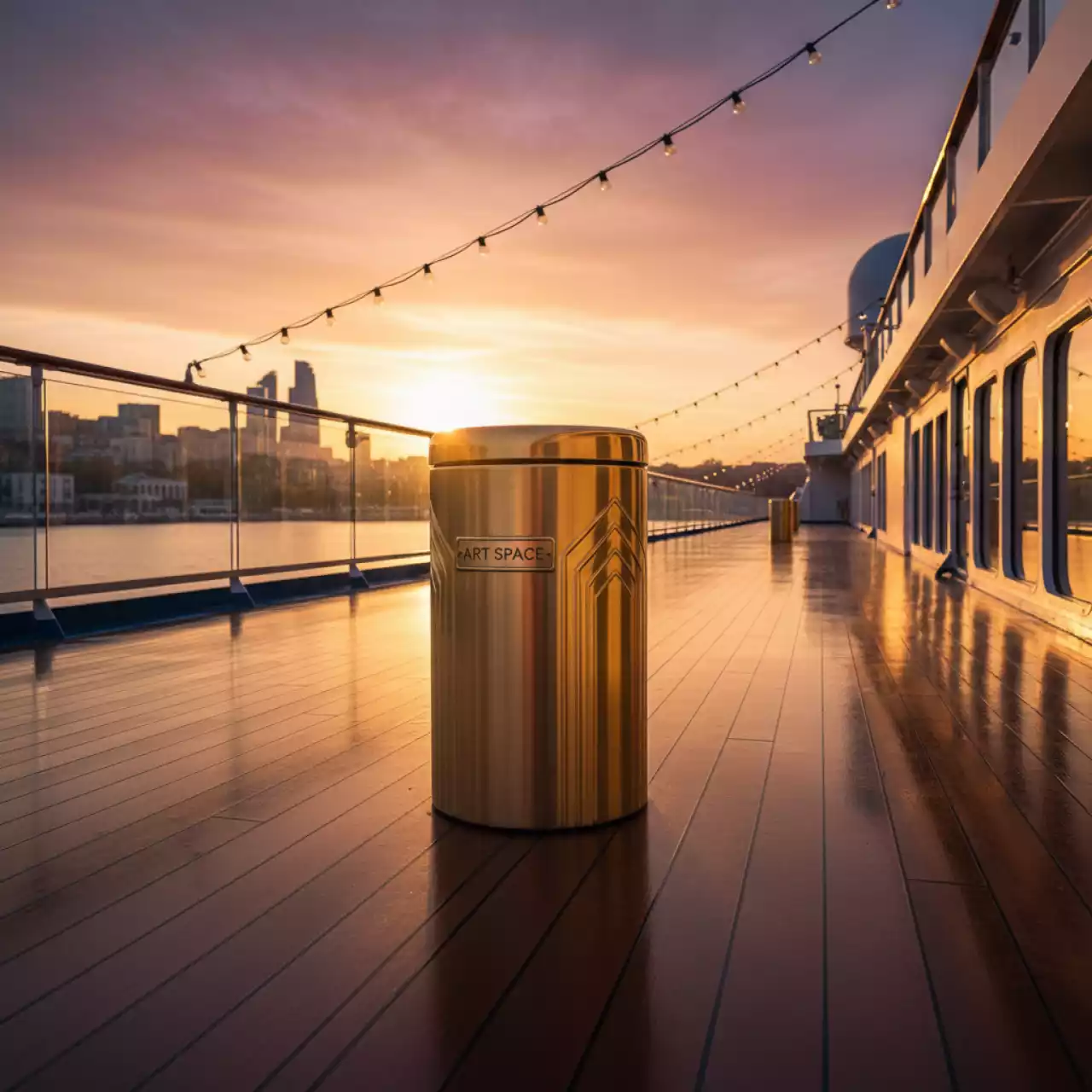 Аренда Мусорные ведра на VIP теплоходе (Морпорт Сочи) — ART SPACE