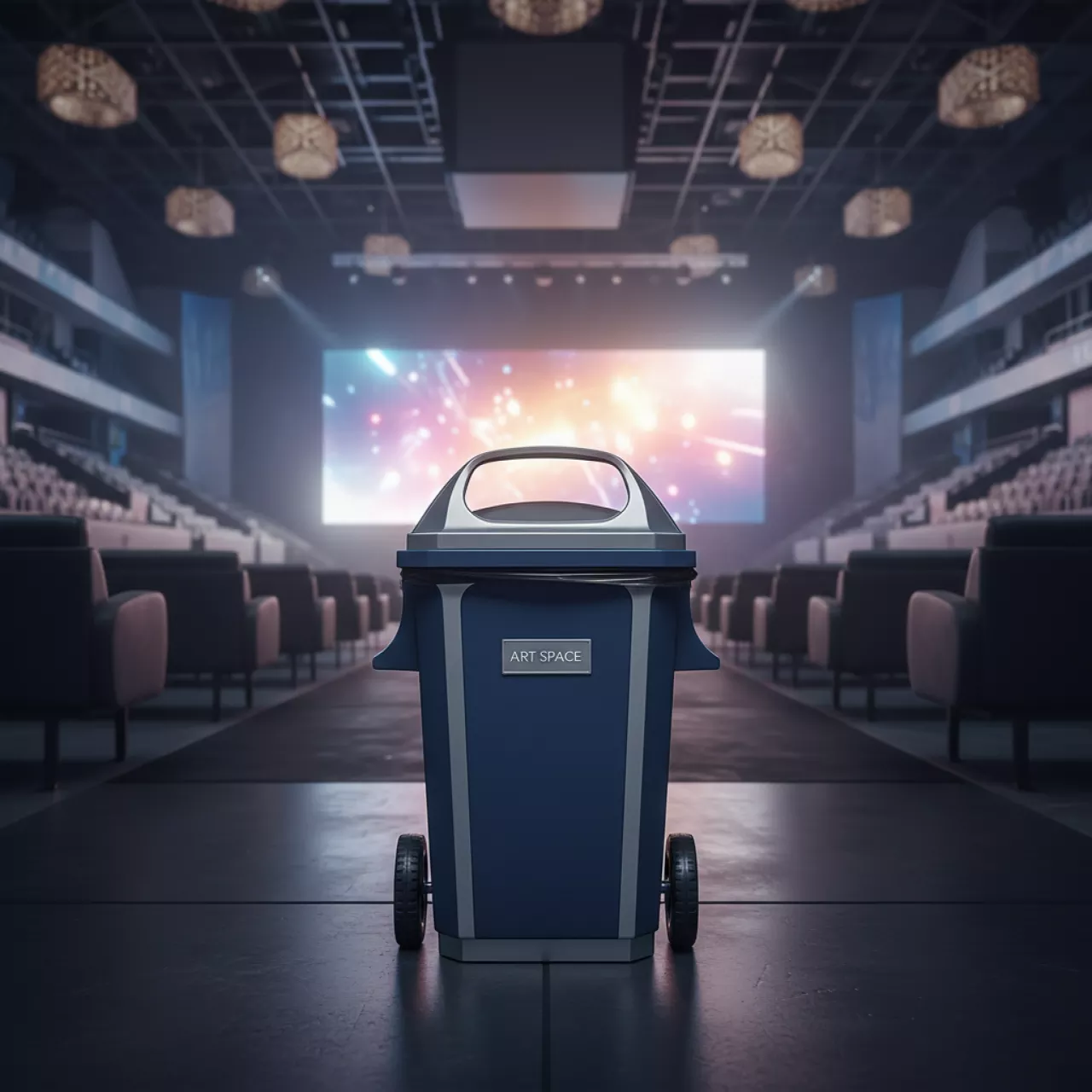 Аренда Мусорный бак 240 л в ледовой арене «Шайба» — ART SPACE