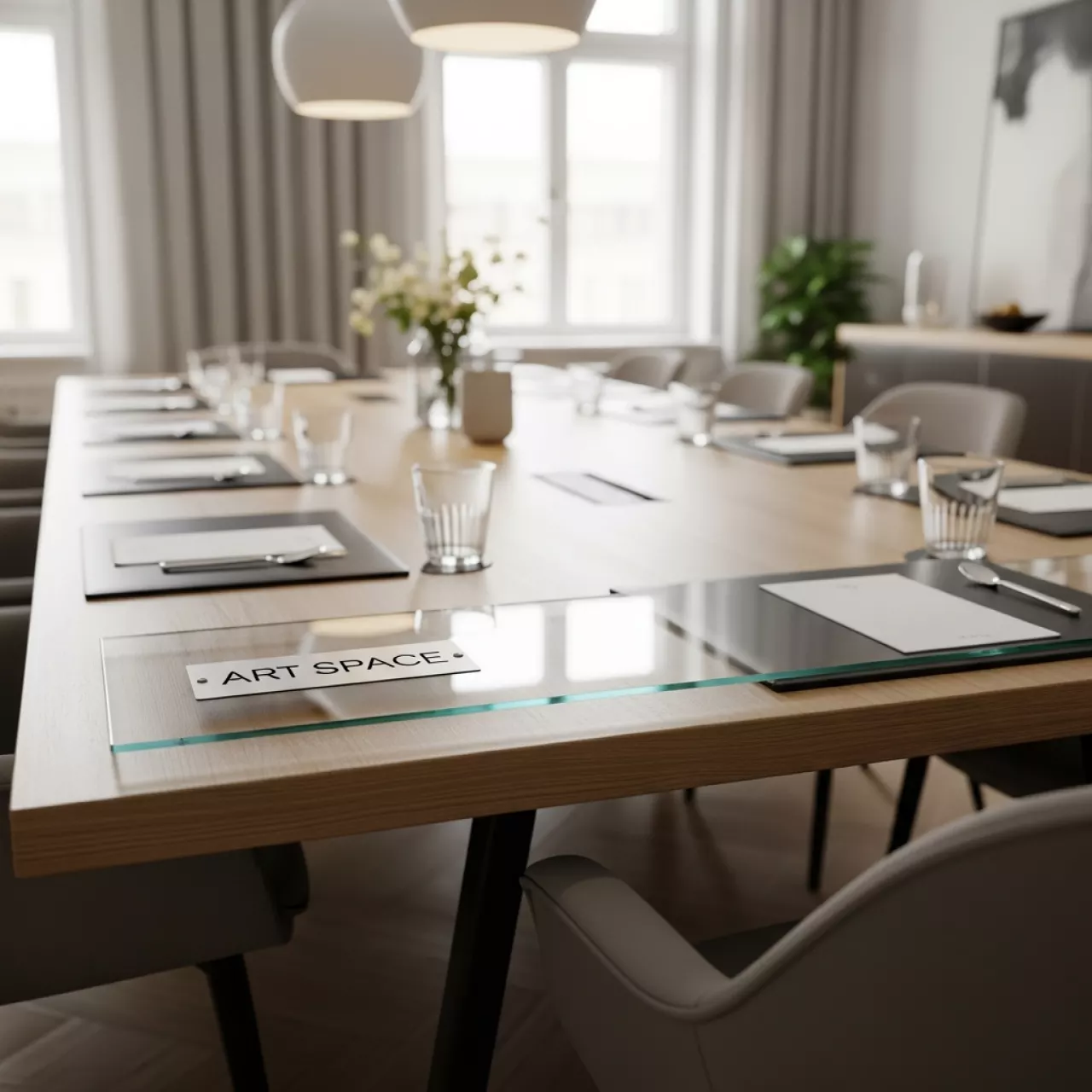 Аренда Мягкое стекло 1,8 мм 2400х900 мм в Boutique Hotel PORTUM 1905 — ART SPACE