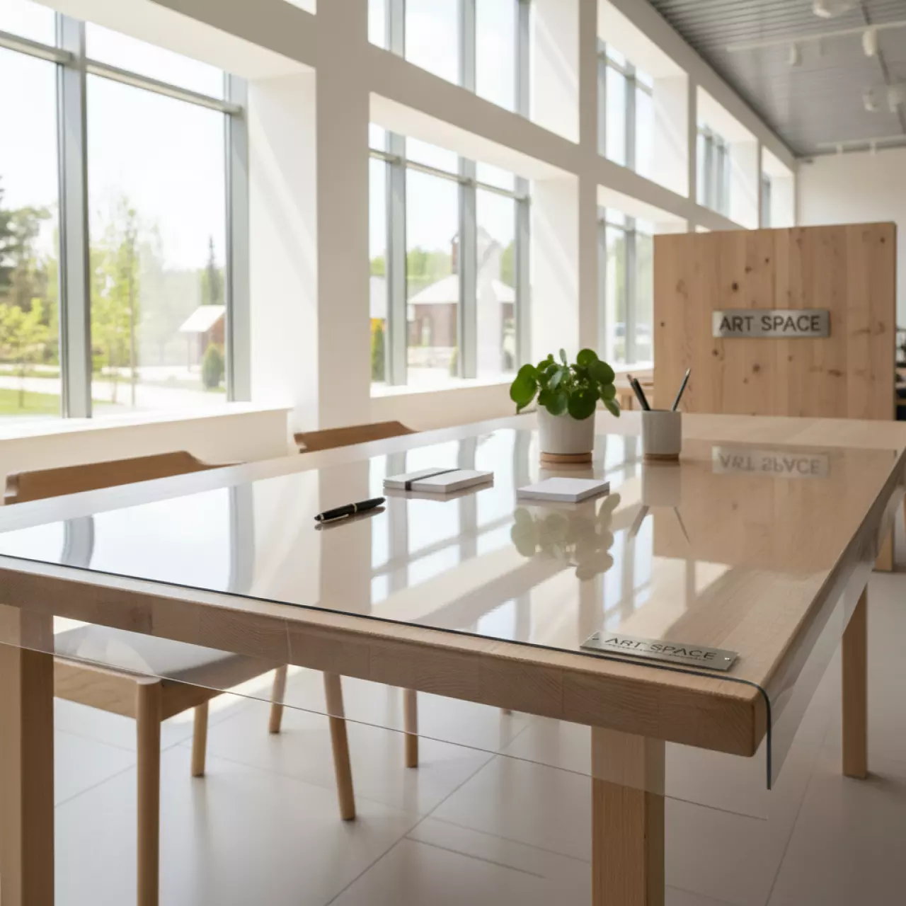 Аренда Мягкое стекло 2,5 мм 900х600 мм в этно-парке «Моя Россия» — ART SPACE