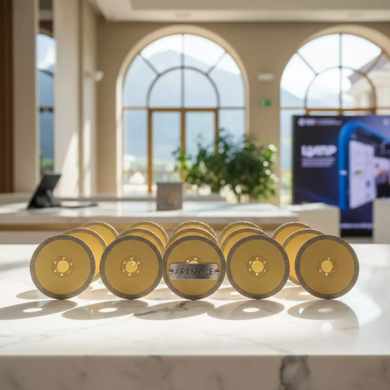 Аренда Набор алмазных дисков DLT с титановым покрытием для гравера 6 мм 50 мм 10 шт в Sochi Marriott Krasnaya Polyana — ART SPACE