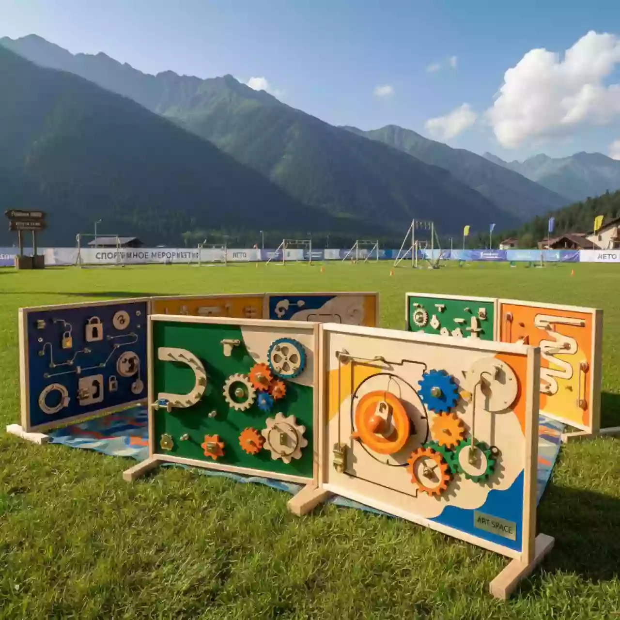 Аренда Набор бизибордов "Колобок" в Поляна 1389 Отель и Спа — ART SPACE