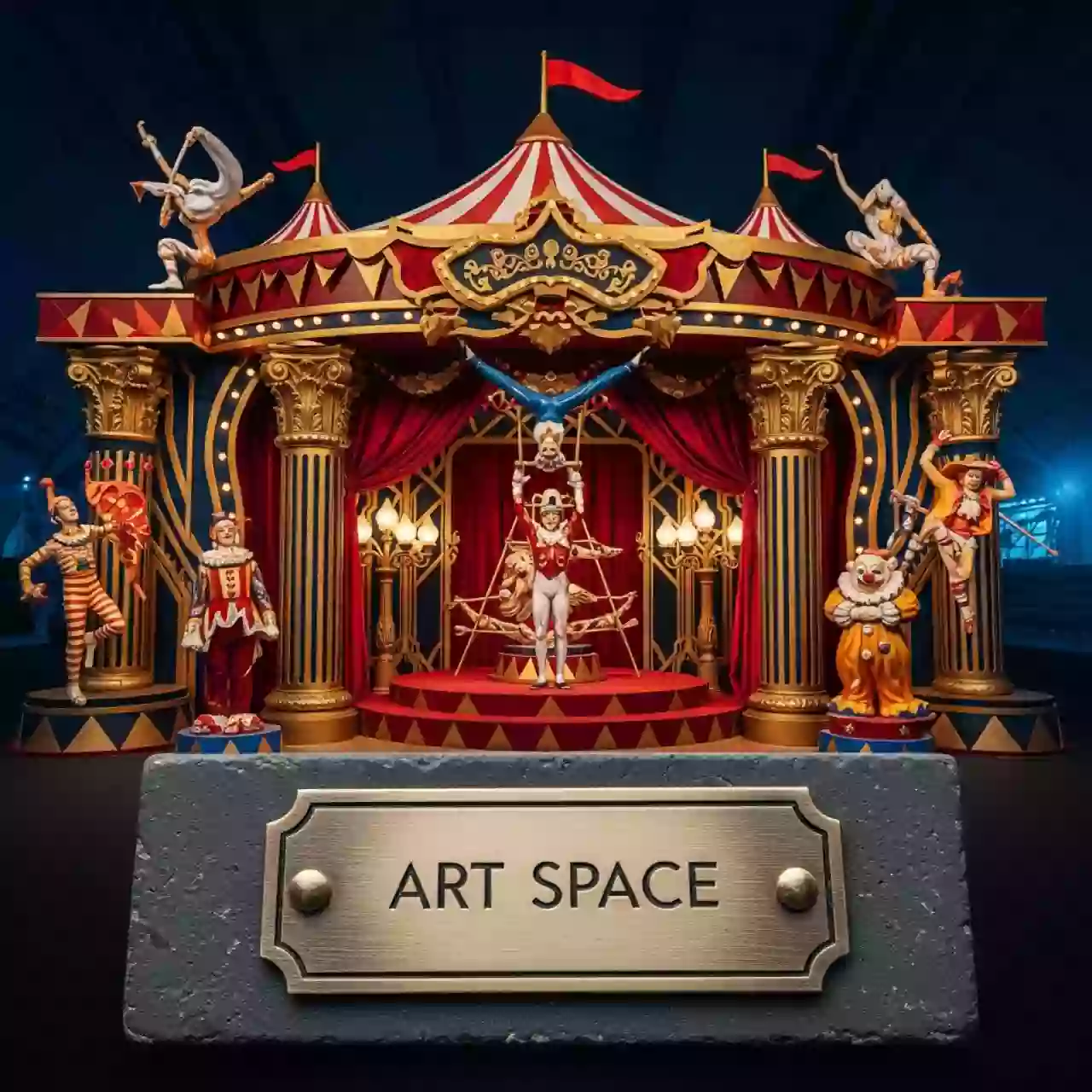 Аренда Набор декораций "Волшебный шапито" в ледовом дворце «Большой» — ART SPACE