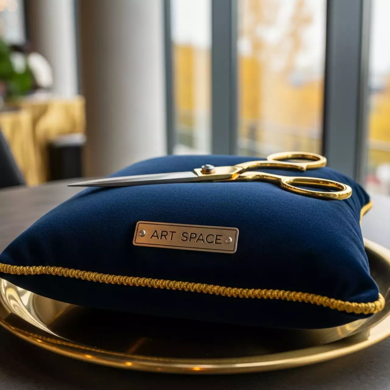 Аренда Набор для церемонии открытия синий в золоте № 1 в ресторане «Магеллан» — ART SPACE