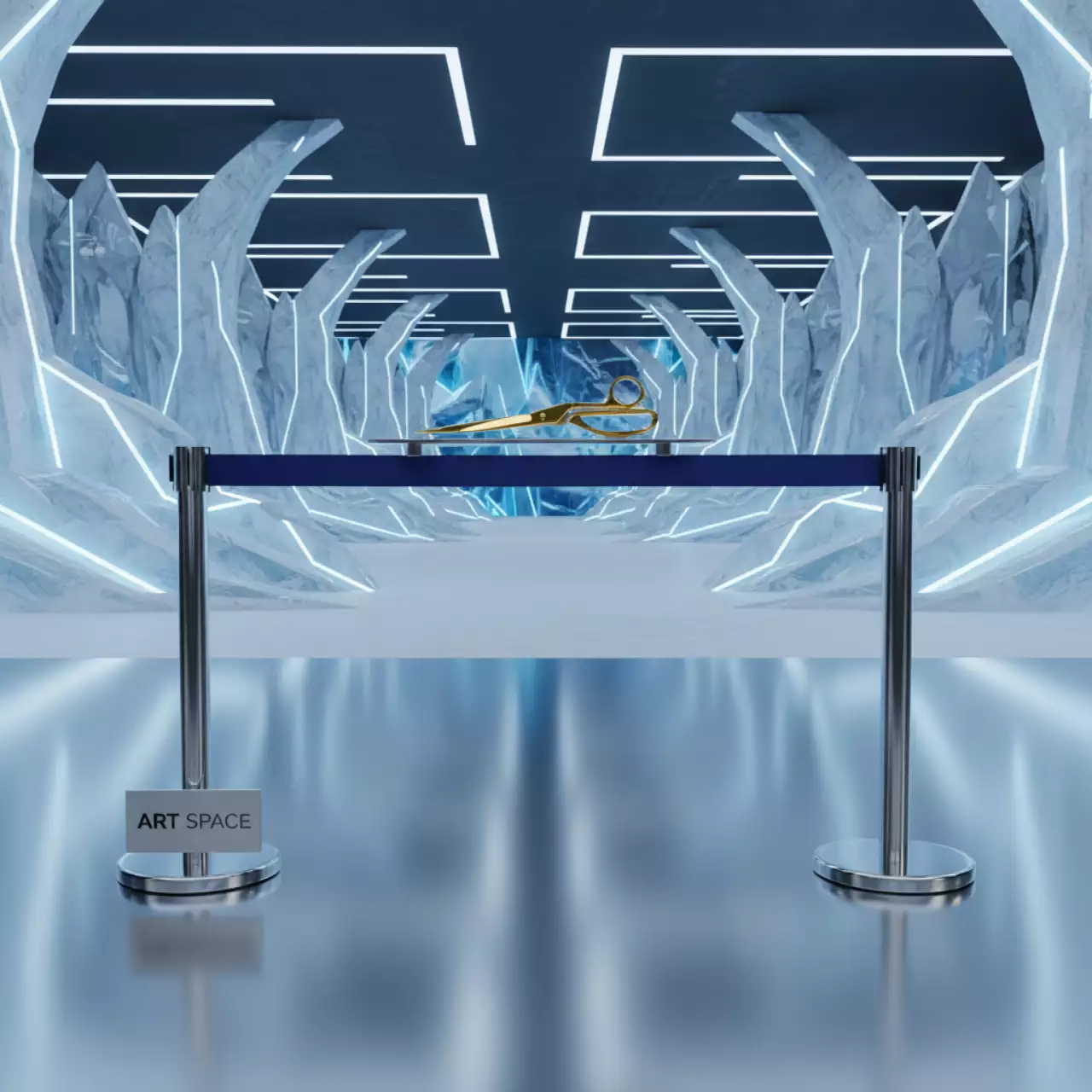 Аренда Набор для церемонии открытия золотой в хроме № 6 в отеле Radisson Lazurnaya — ART SPACE