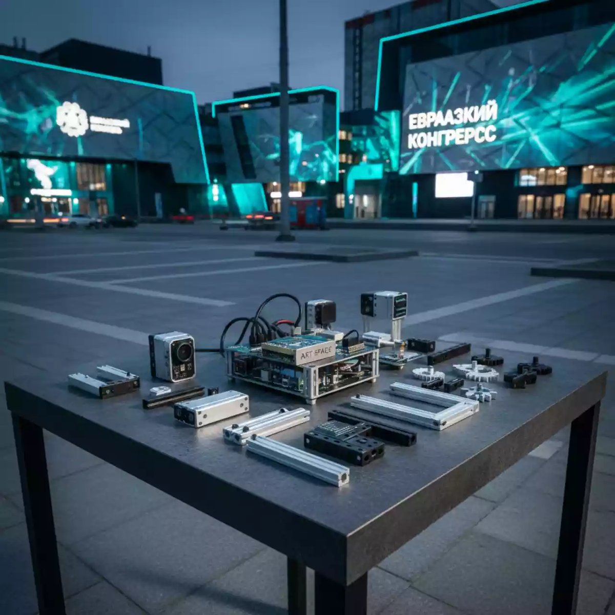 Аренда Набор для конструирования программируемых роботов кибернетических систем и интернета вещей Эвольвектор с мини компьютером на Медальной площади — ART SPACE