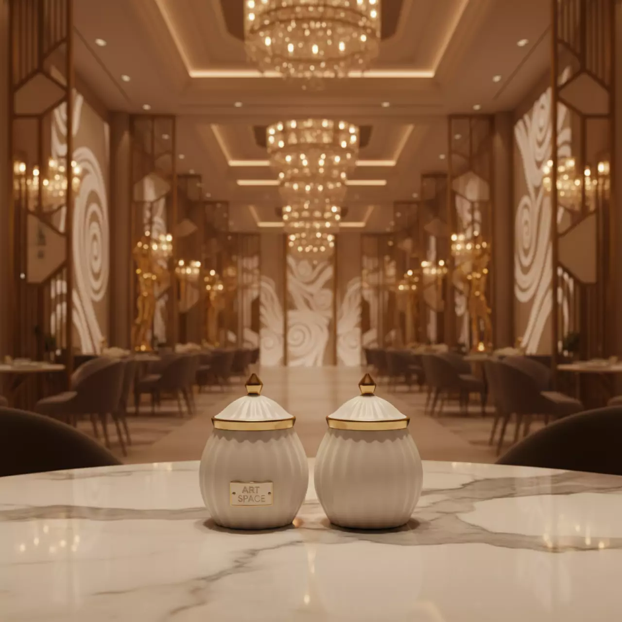 Аренда Набор для специй 2 предмета белый в Swissôtel Resort Sochi Kamelia — ART SPACE