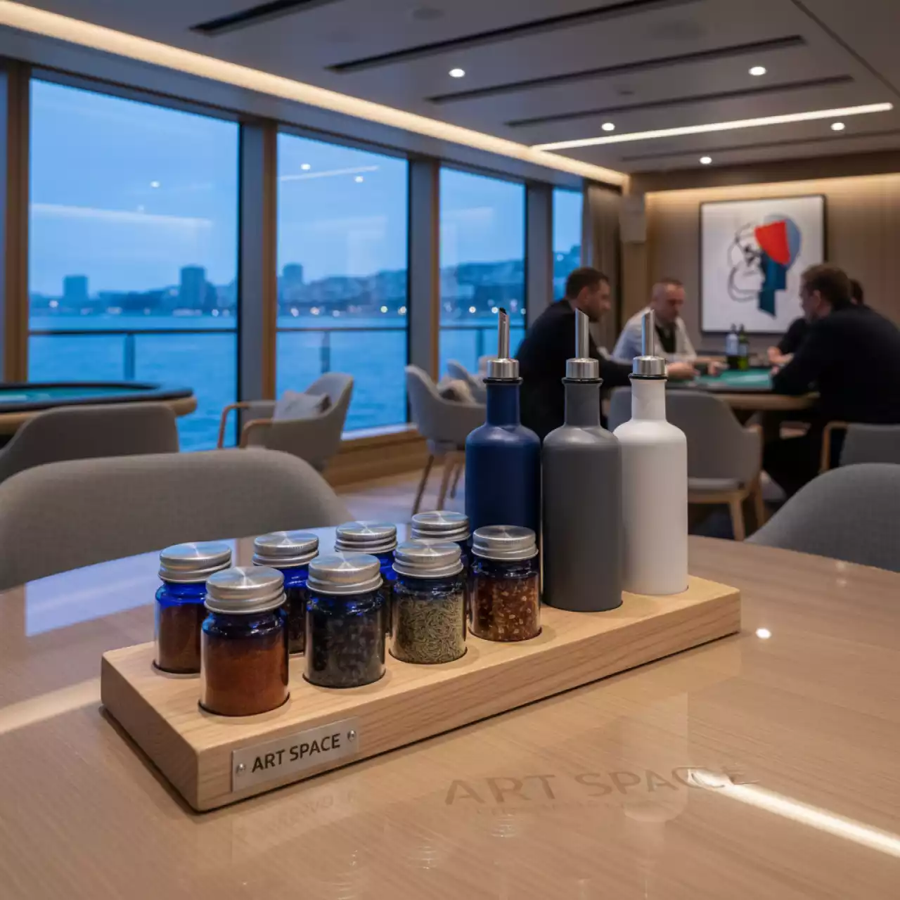 Аренда Набор для специй и масла на VIP теплоходе (Морпорт Сочи) — ART SPACE