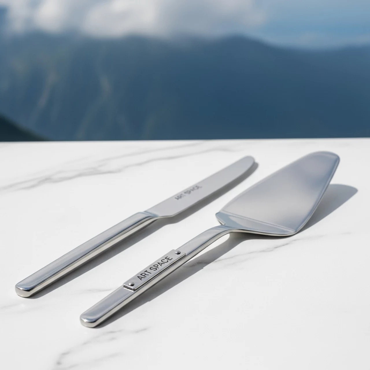 Аренда Набор для торта № 7 нож и лопатка в Skypark Sochi — ART SPACE