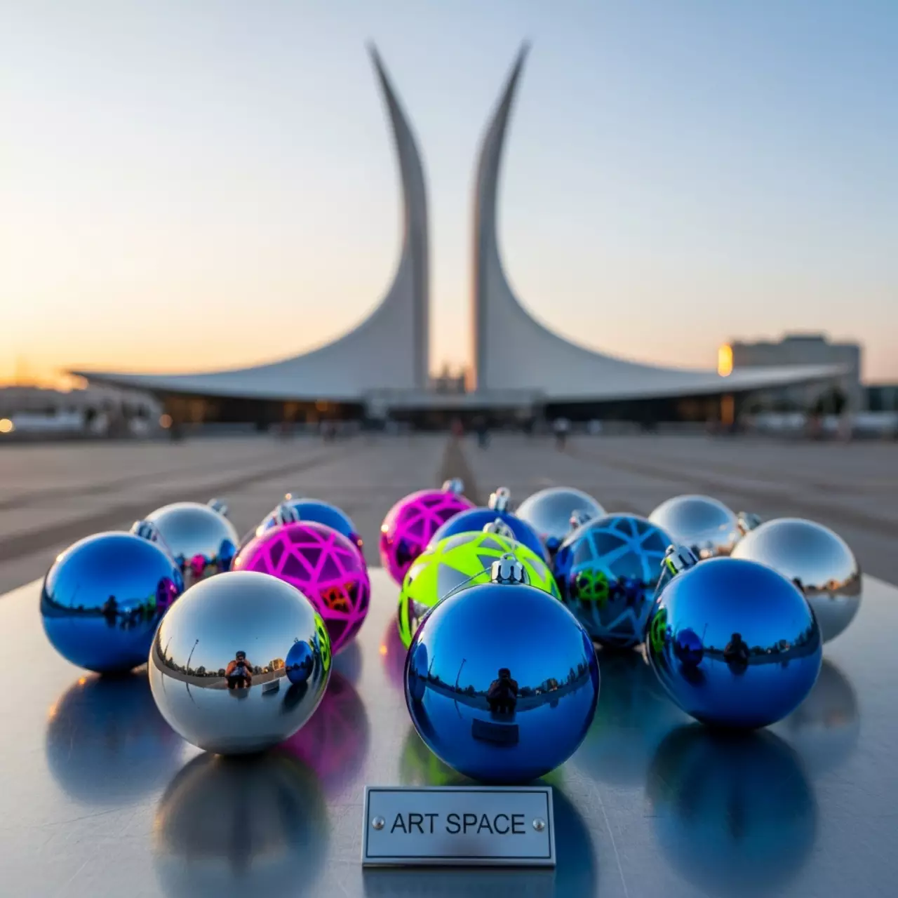 Аренда Набор ёлочных игрушек 12 штук на Медальной площади — ART SPACE