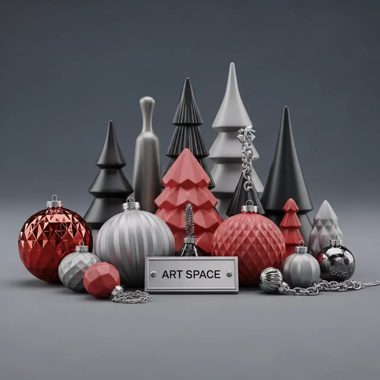 Аренда Набор елочных игрушек Skypark Sochi — ART SPACE