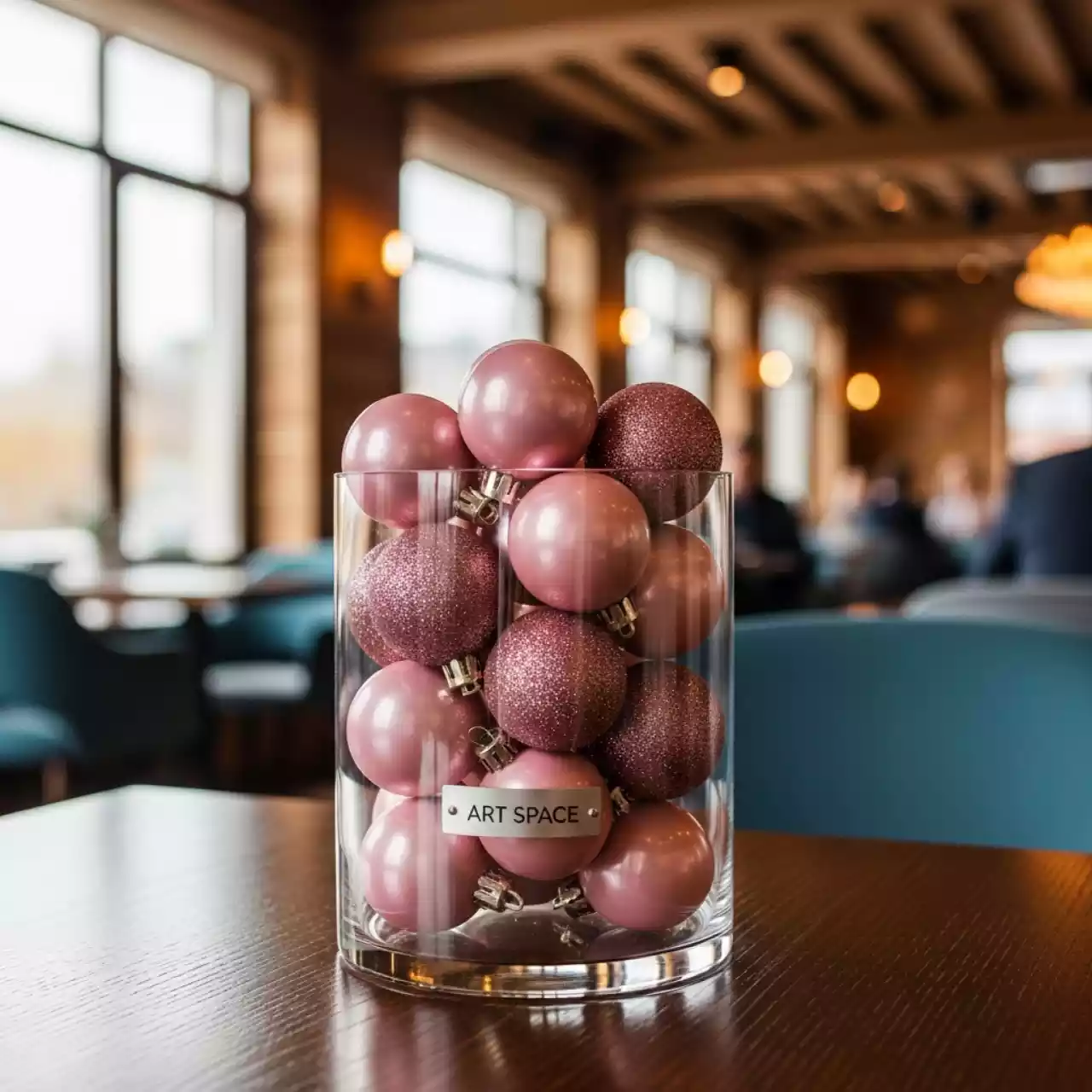 Аренда Набор ёлочных шаров Winter Glade пластик 6 см 24 шт розовый микс в ресторане «Сыроварня» — ART SPACE