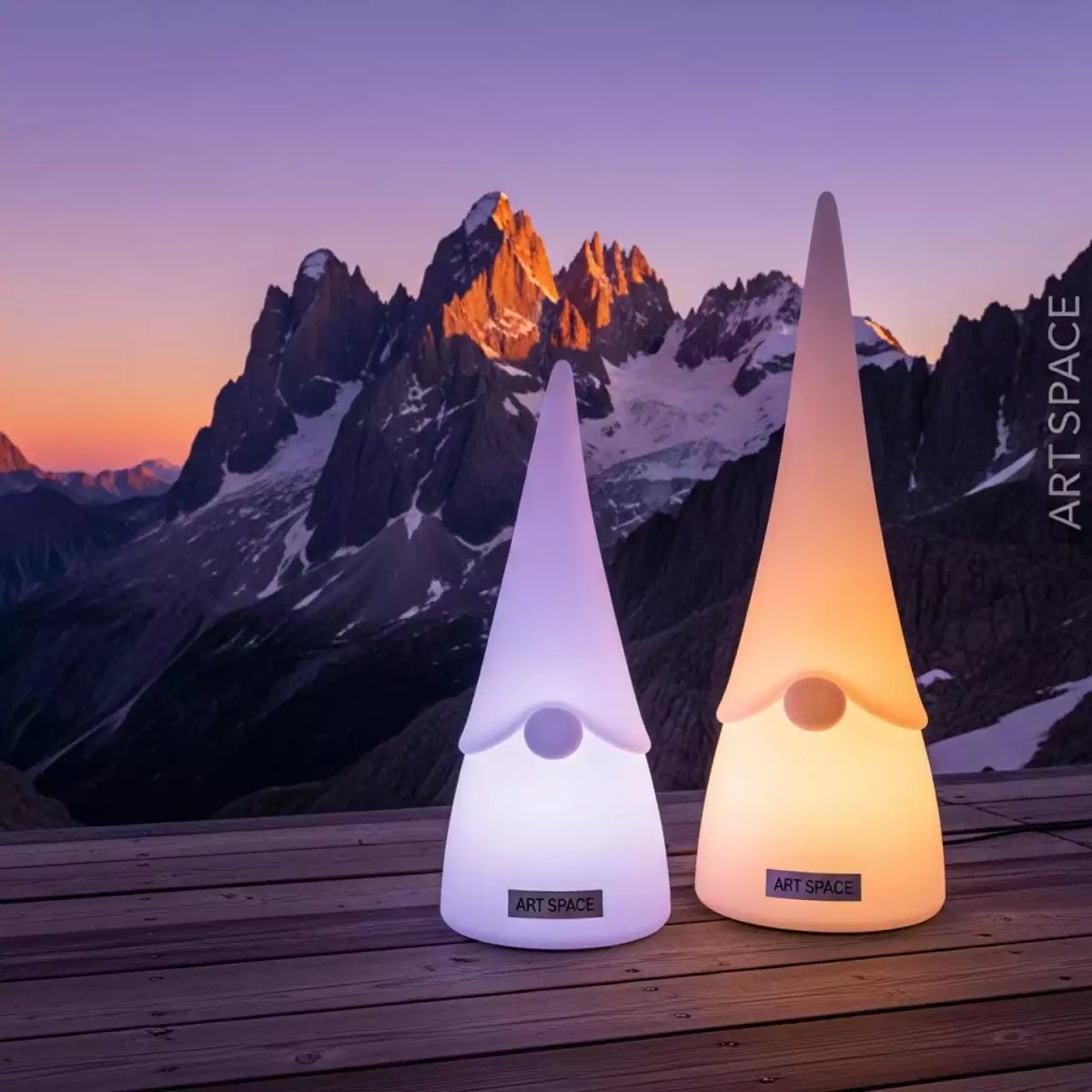 Аренда Набор гномов светильников FL0330 на площадке Rosa Peak (2320м) — ART SPACE