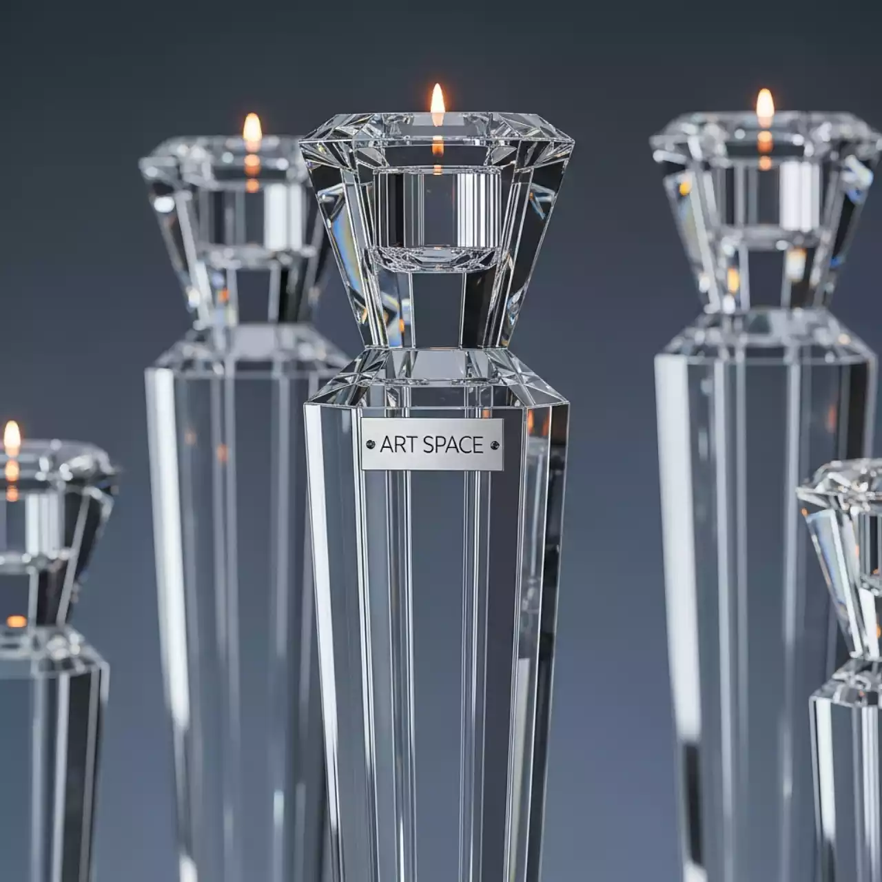 Аренда Набор хрустальных подсвечников Форт в ледовом дворце «Большой» — ART SPACE
