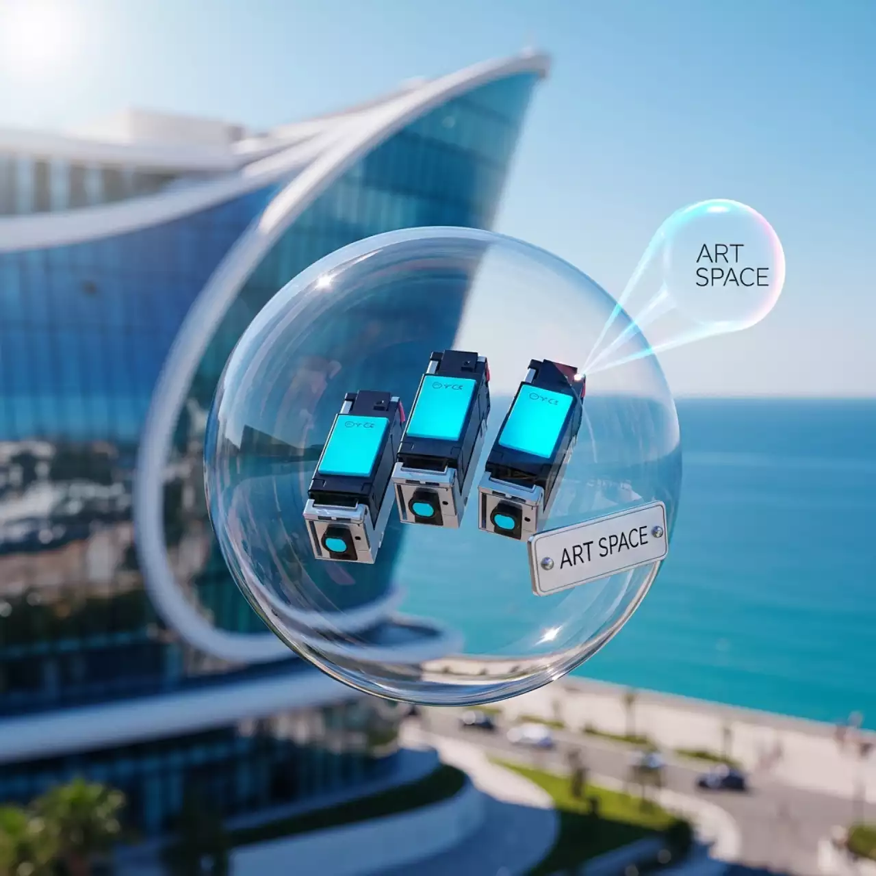 Аренда Набор картриджей HP DesignJet 712 голубой 3х29 мл в комплексе Sea Galaxy — ART SPACE