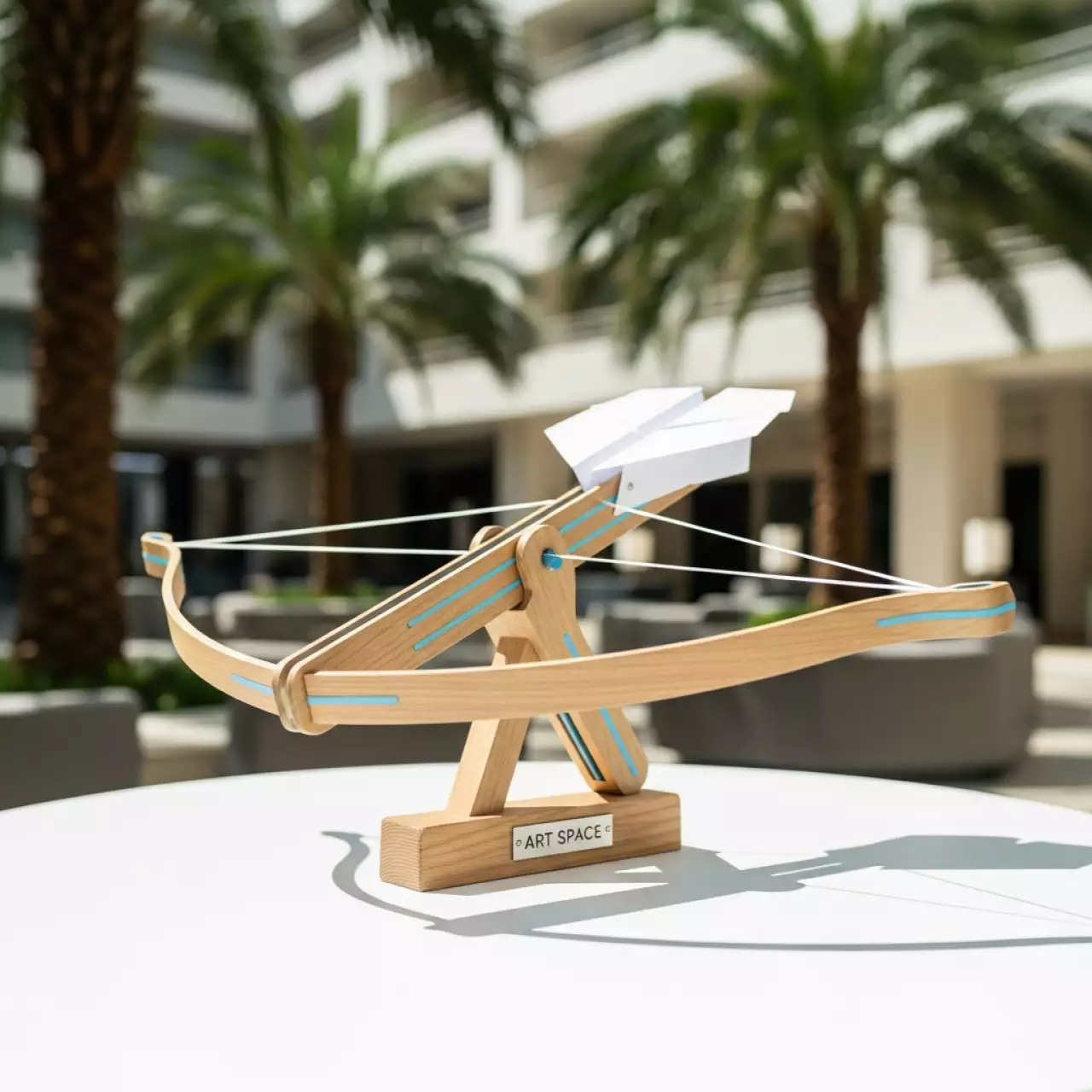 Аренда Набор конструктора арбалет для запуска бумажных самолетов на 9 метров в Courtyard by Marriott Sochi — ART SPACE