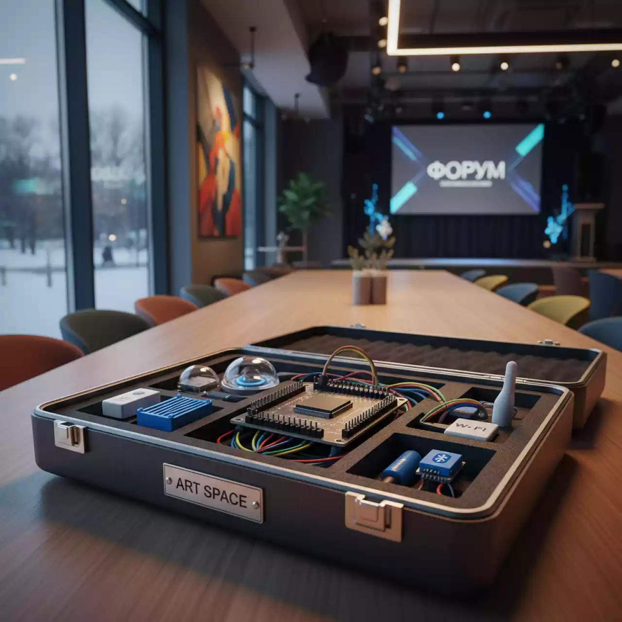 Аренда Набор образовательный "Интернет вещей" AMP S035 продолжение Матрёшка в ресторане «Плакучая Ива» — ART SPACE