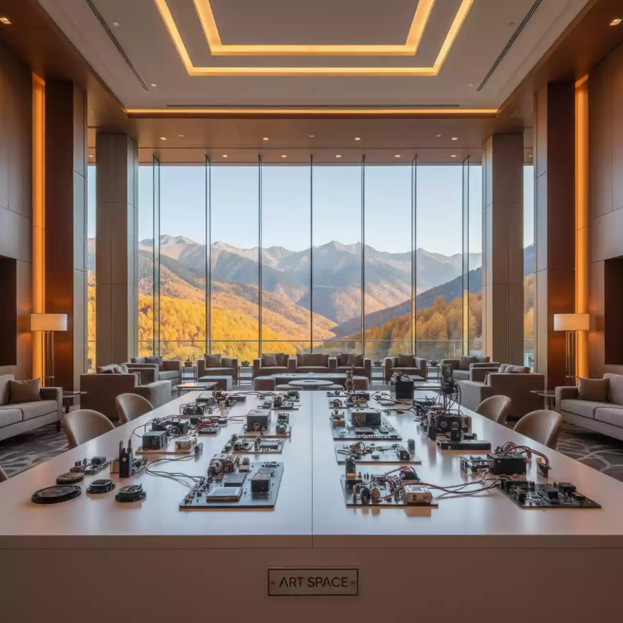 Аренда Набор образовательный Науробо по электронике электромеханике и микропроцессорной технике в Radisson Hotel Rosa Khutor — ART SPACE