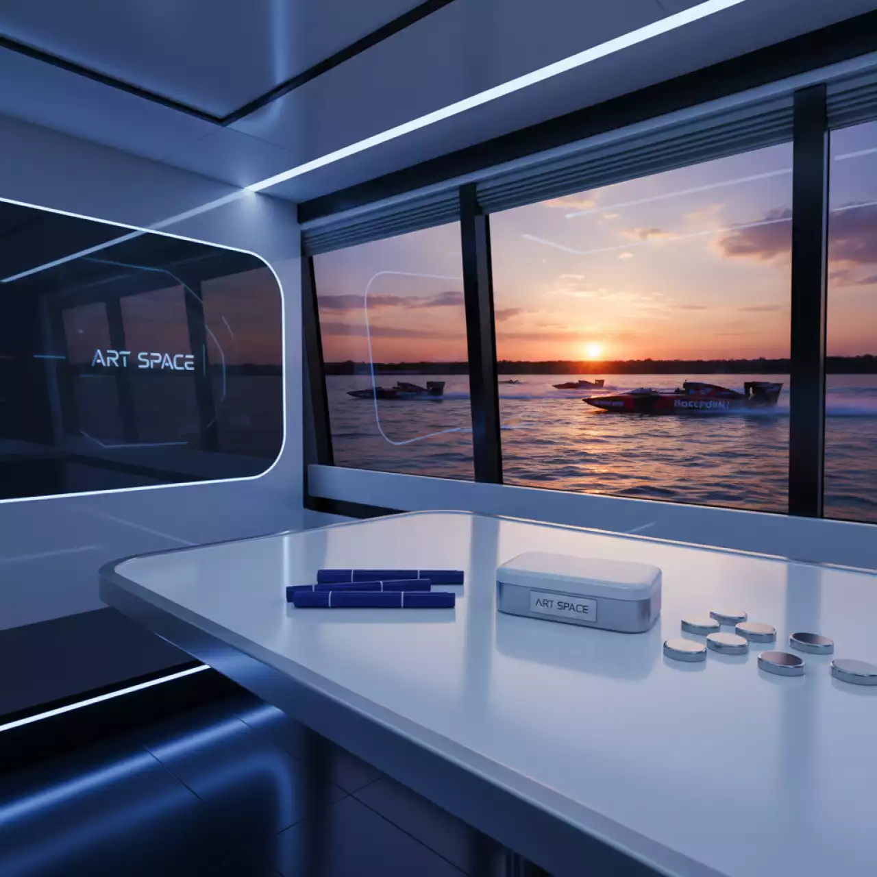 Аренда Набор принадлежностей для белых досок Magnetoplan средний на VIP-яхте (Имеретинский порт) — ART SPACE