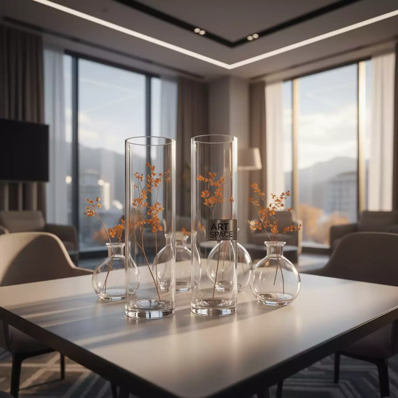 Аренда Набор прозрачных ваз Найва в Radisson Hotel Rosa Khutor — ART SPACE