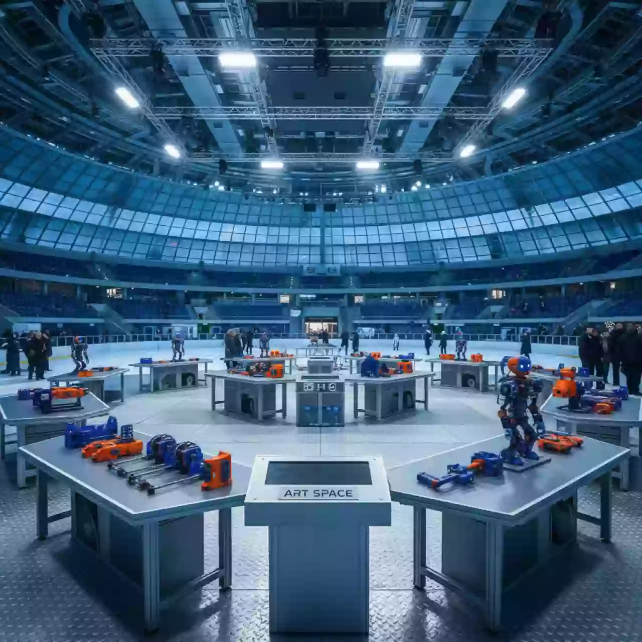 Аренда Набор робототехнический образовательный РОББО танцующий робот для сборки в ледовом дворце «Большой» — ART SPACE