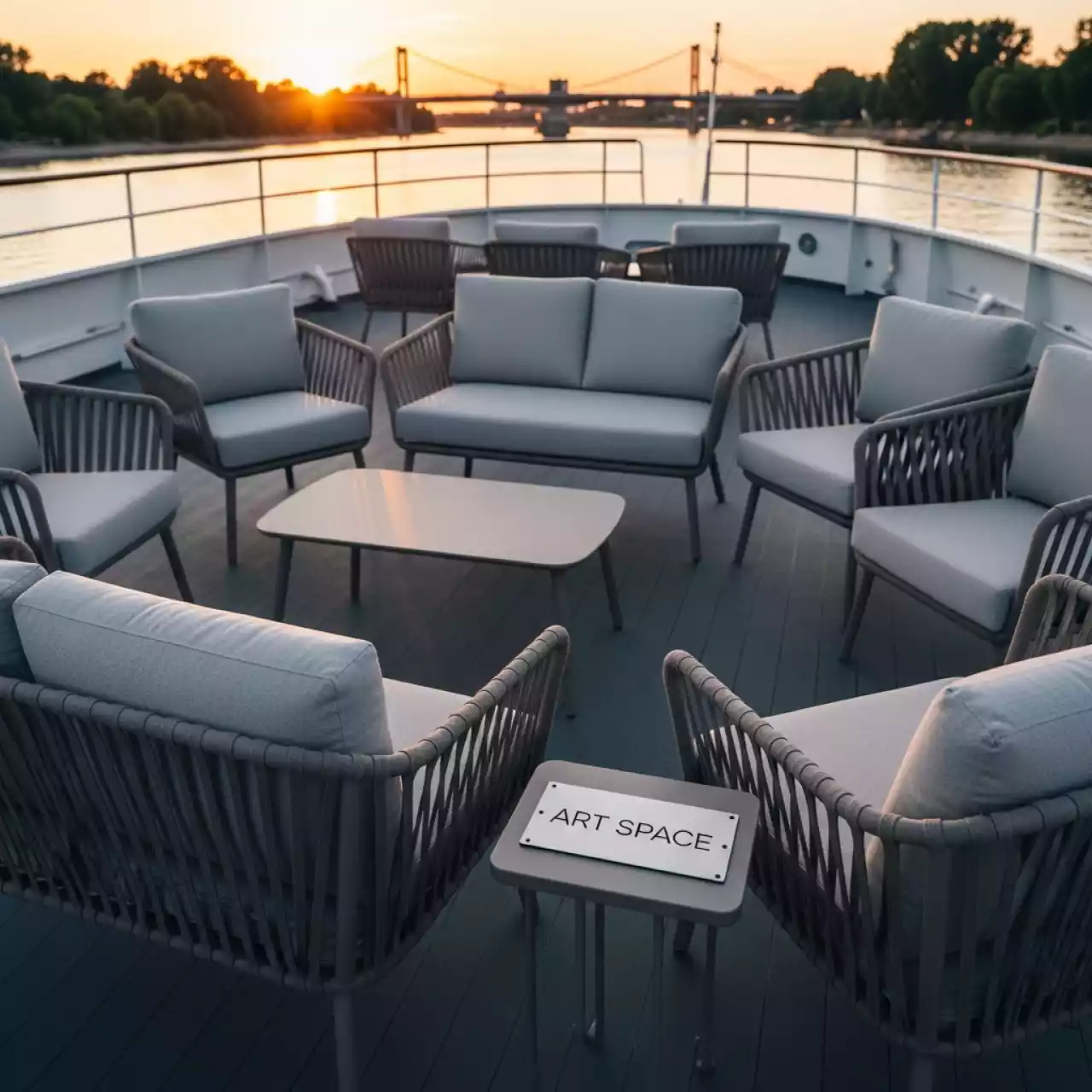 Аренда Набор садовой мебели SF1 CR4PC на теплоходе «Дагомыс» — ART SPACE