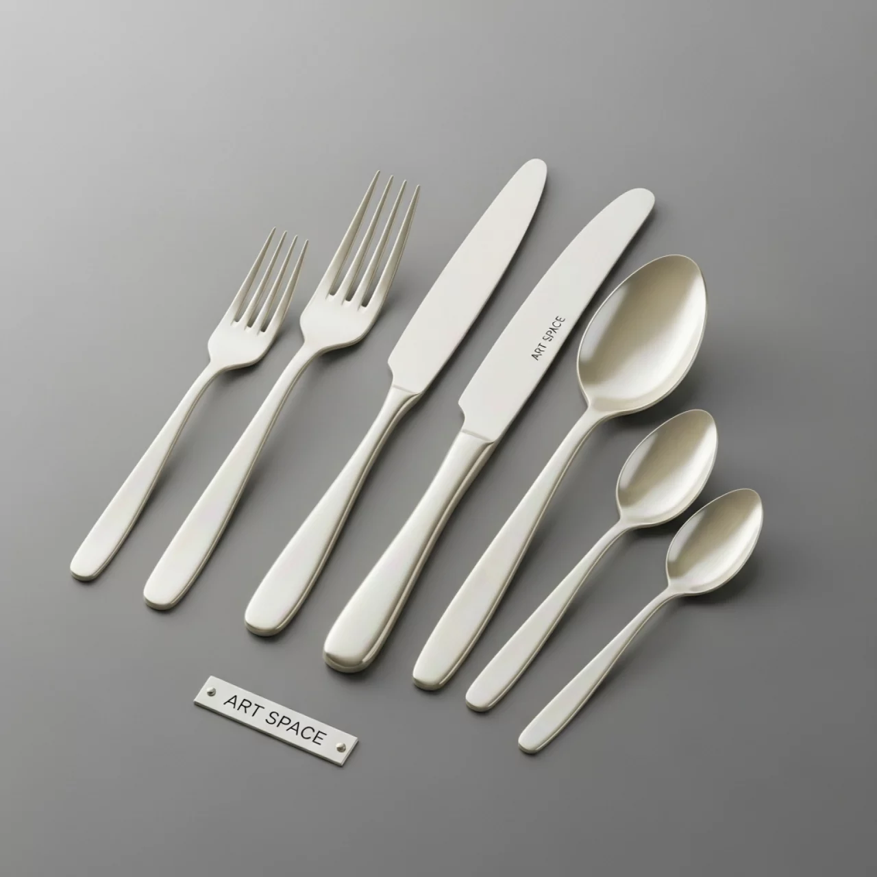 Аренда Набор столовых приборов перламутровых кремовых в Гранд Отель Сочи — ART SPACE